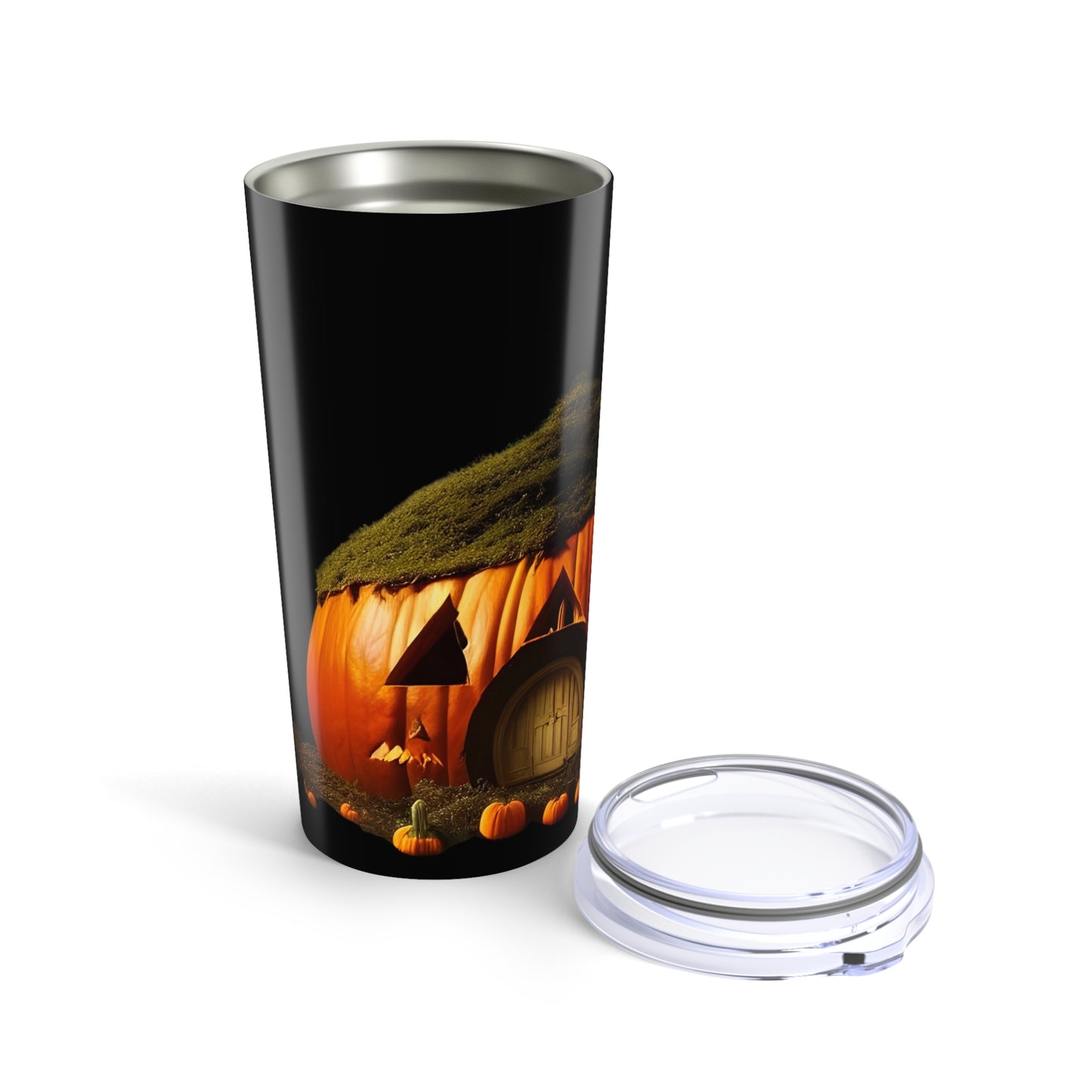 Halloween Pumpkin Tumbler 20oz, Fall Drinkware, Spooky Gift, Halloween Decor, Autumn Vibes, Travel Mug