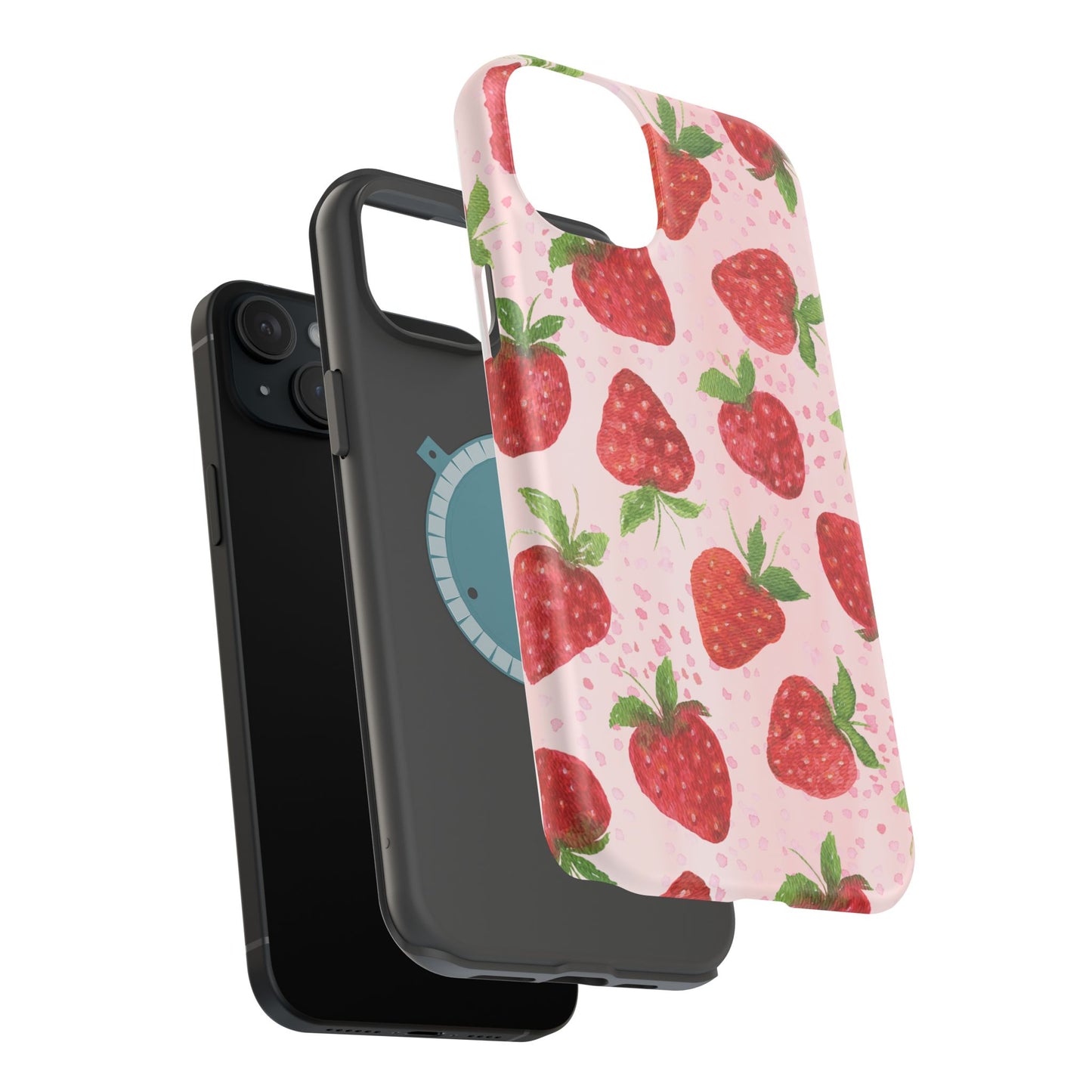 Strawberry Magnetic Phone Case - Durable & Stylish