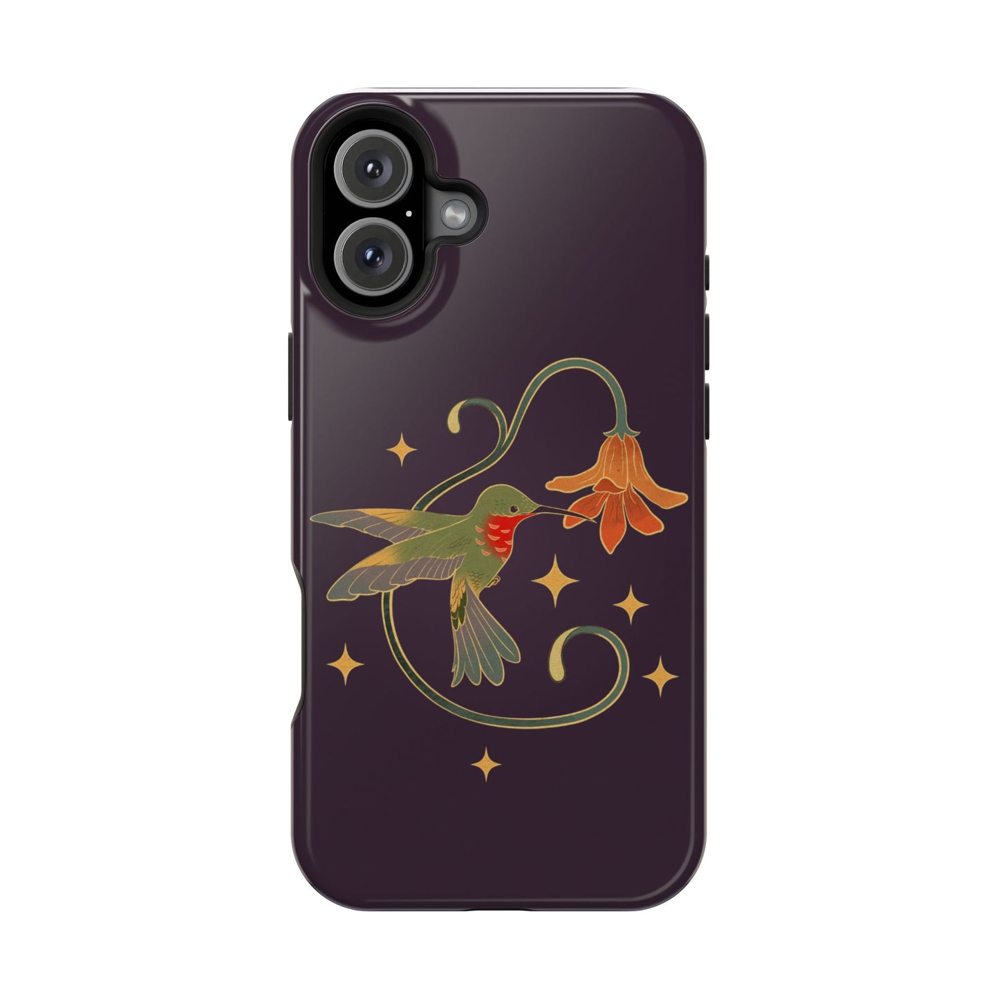 Hummingbird Floral Magnetic Tough Case - Stylish Phone Protection