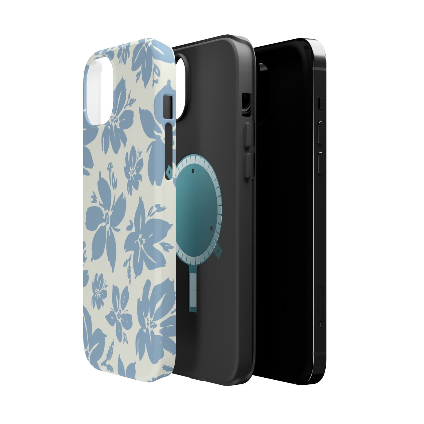 Floral Magnetic Tough Case - Stylish Protection for Your Phone