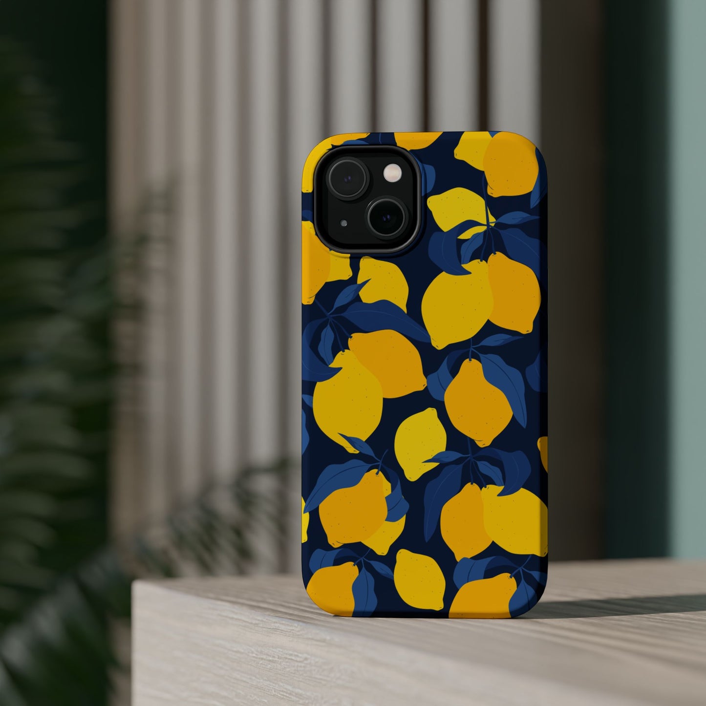 Bright Lemon Pattern Magnetic Tough Case - Vibrant Phone Protection
