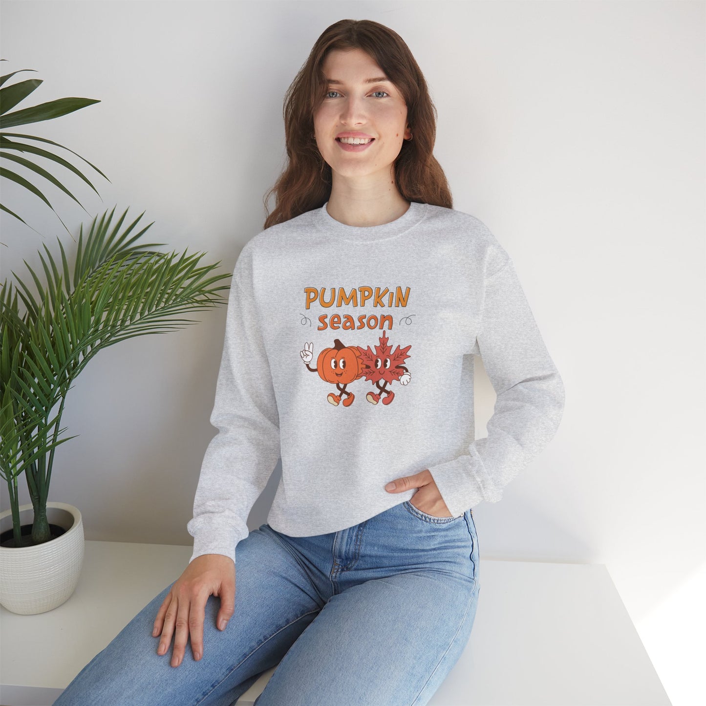 Pumpkin Season Crewneck Sweatshirt | Cozy Fall Apparel, Halloween Gift, Unisex Pullover, Autumn Vibes, Pumpkin Lover
