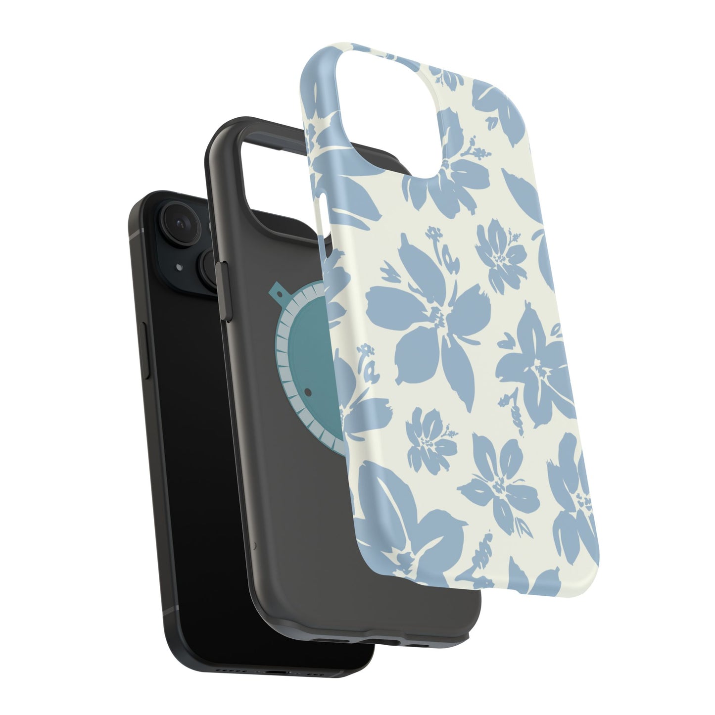 Floral Magnetic Tough Case - Stylish Protection for Your Phone