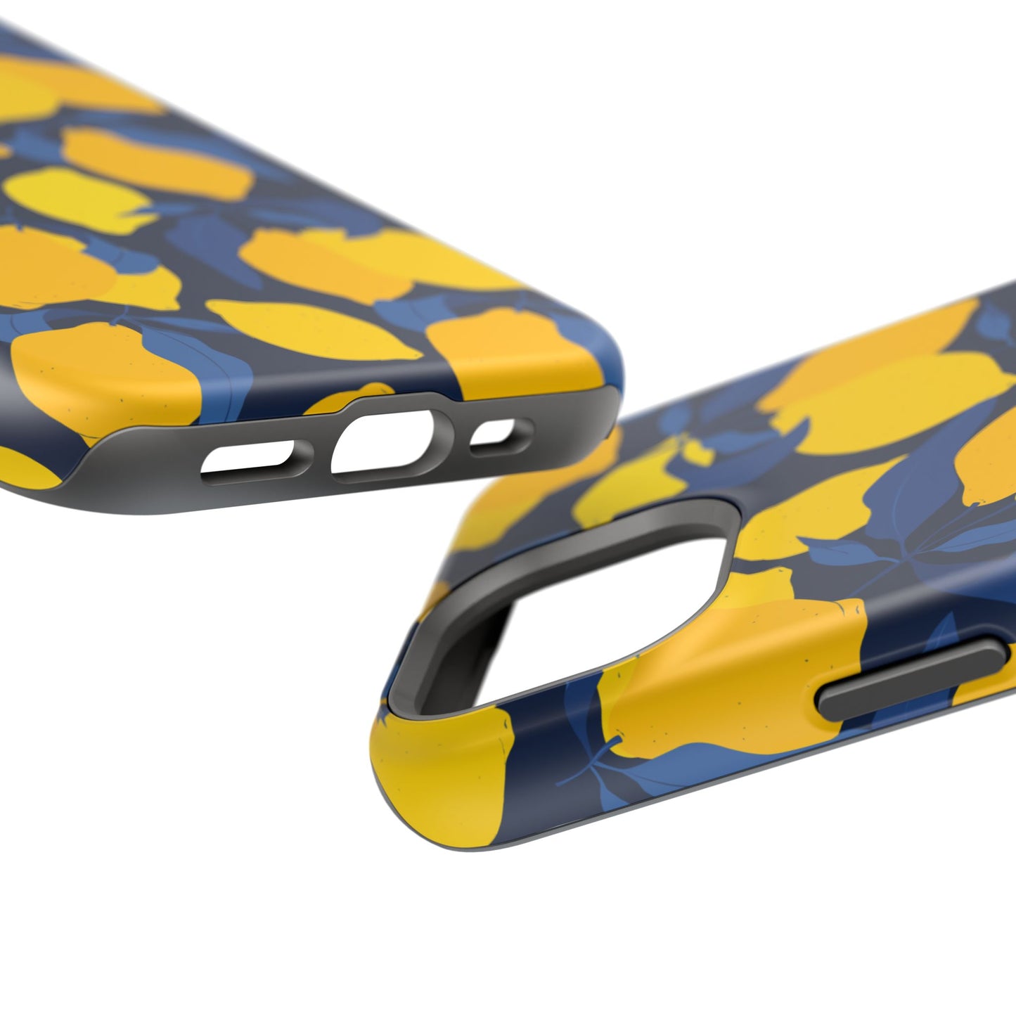 Bright Lemon Pattern Magnetic Tough Case - Vibrant Phone Protection