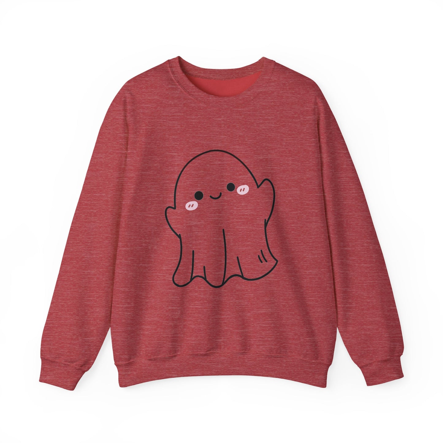 Ghosty Unisex Crewneck Sweatshirt, Halloween Gift, Cozy Pullover, Fall Fashion, Spooky Season Sweatshirt, Casual Wear