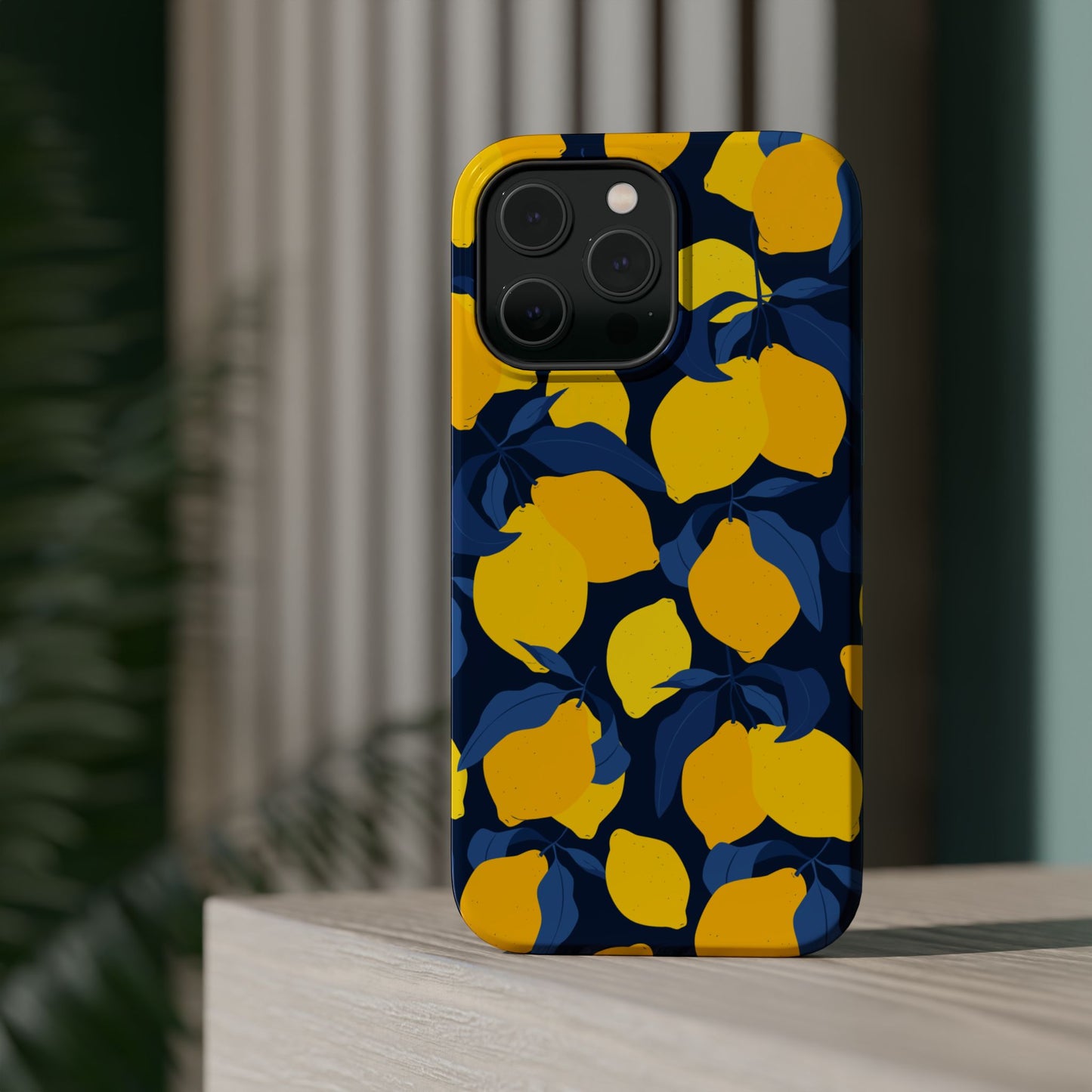 Bright Lemon Pattern Magnetic Tough Case - Vibrant Phone Protection