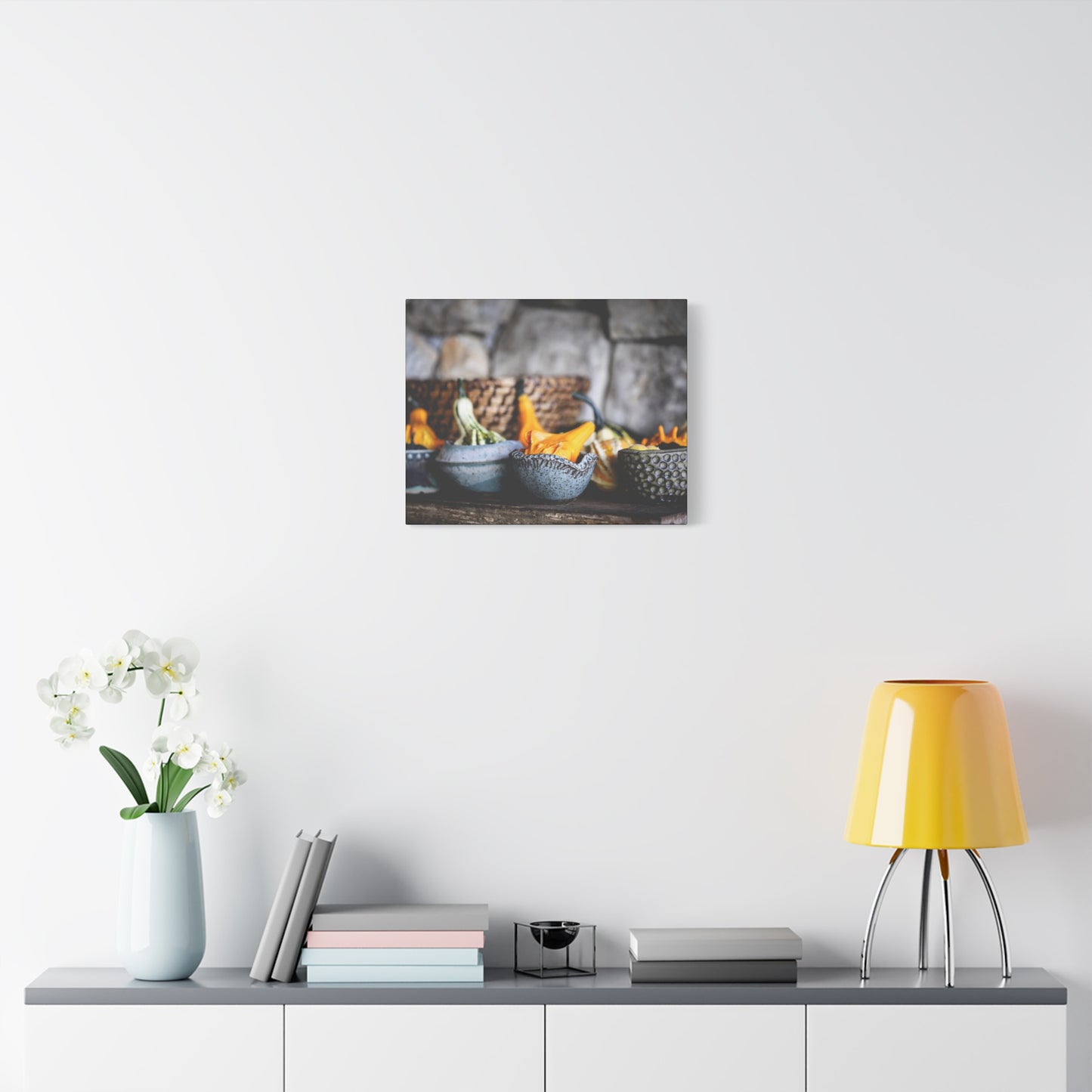 Rustic Canvas Wall Art - Autumn Harvest Decor, Farmhouse Print for Cozy Spaces, Decorative Home Accent, Gift for Nature Lovers