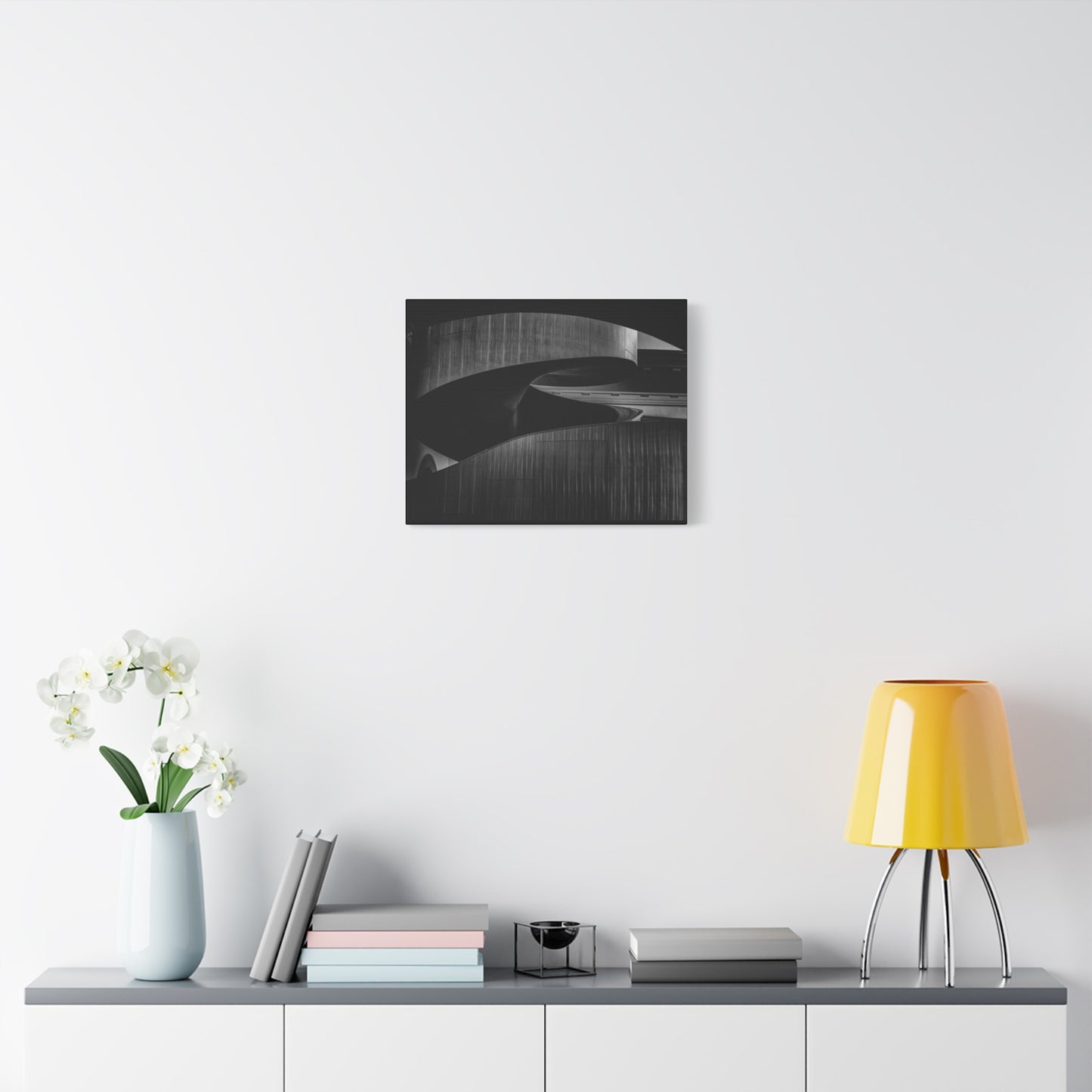Stylish Matte Canvas Wall Art, Modern Home Decor, Black and White Artwork, Abstract Canvas Print, Contemporary Living Room Decor