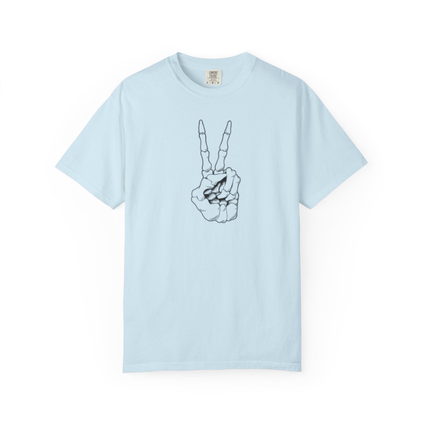 Peace To Death Unisex Garment-Dyed T-Shirt, Soft Graphic Tee for Casual Wear, Perfect for Earth Day, Music Festivals, and Relaxed Outings
