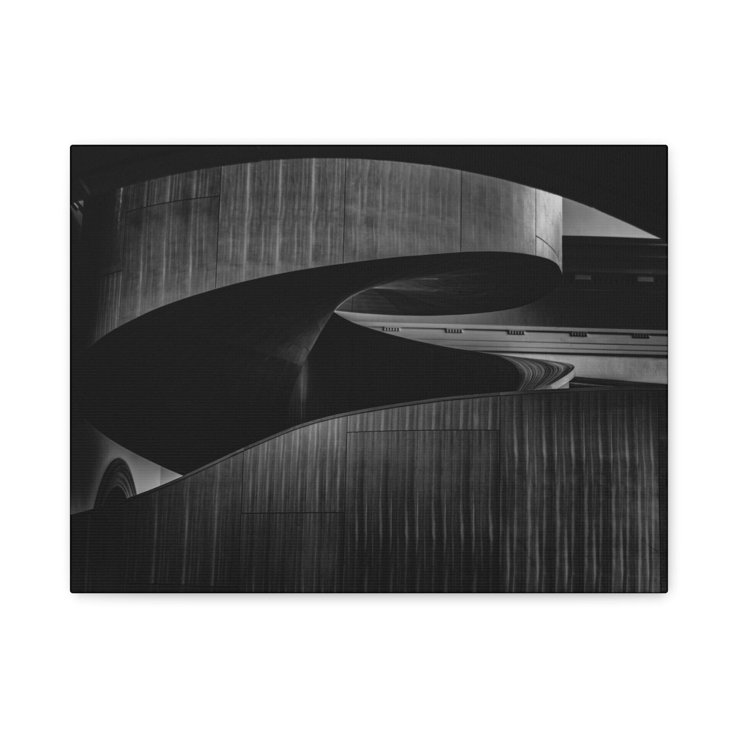 Stylish Matte Canvas Wall Art, Modern Home Decor, Black and White Artwork, Abstract Canvas Print, Contemporary Living Room Decor