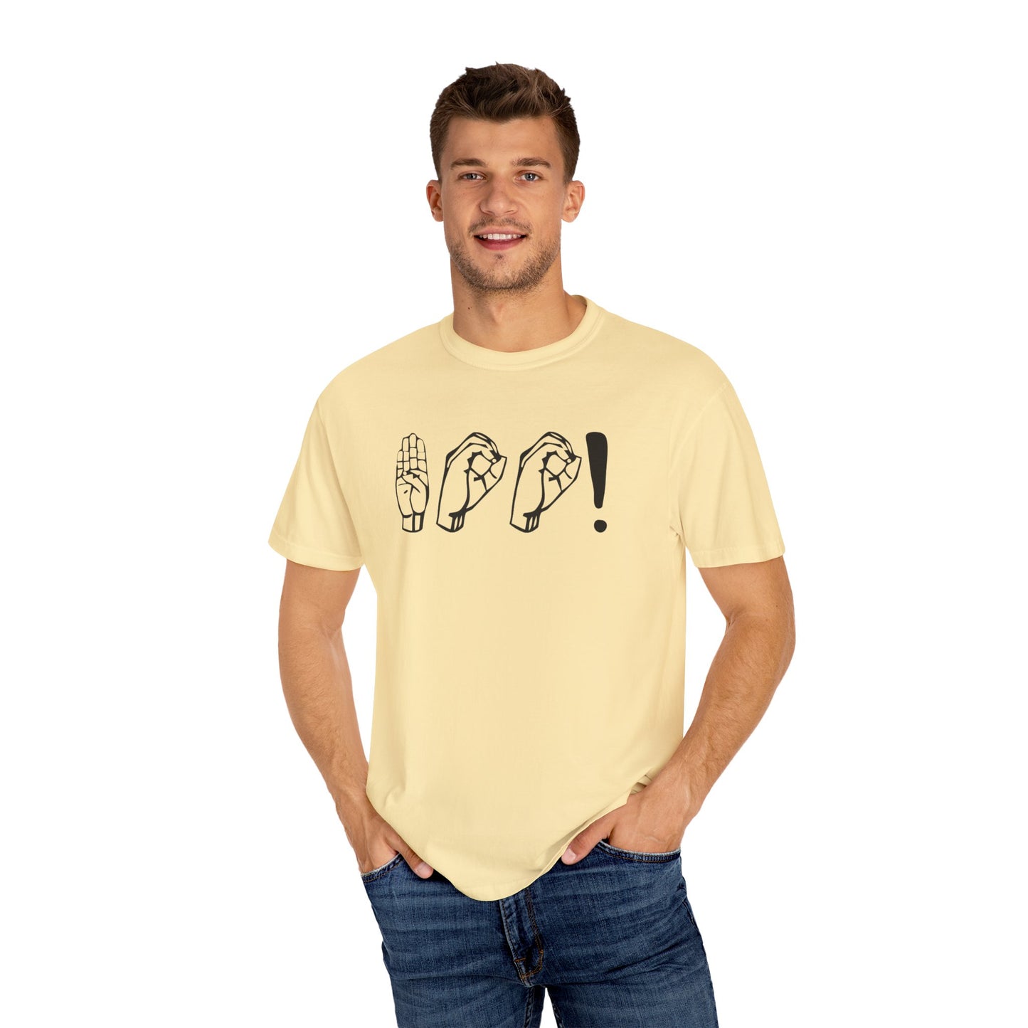 Boo! Unisex Hand Sign T-Shirt, Casual Wear, Gift for Friends, Birthday Gift, Cool Outfit, Fun Graphic Tee