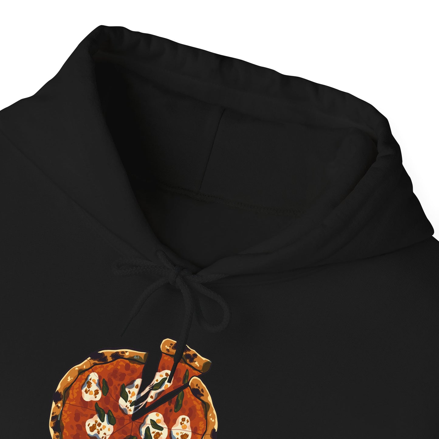 Italian Pizza Unisex Hooded Sweatshirt with Floral Design, Perfect for Everyday Wear, Gift for Friends, Spring Fashion, Casual Comfort