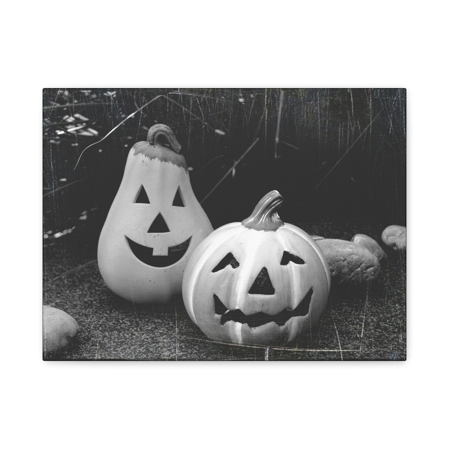 Halloween Pumpkin Canvas Wall Art, Spooky Home Decor, Fall Decoration, Autumn Art, Halloween Gift