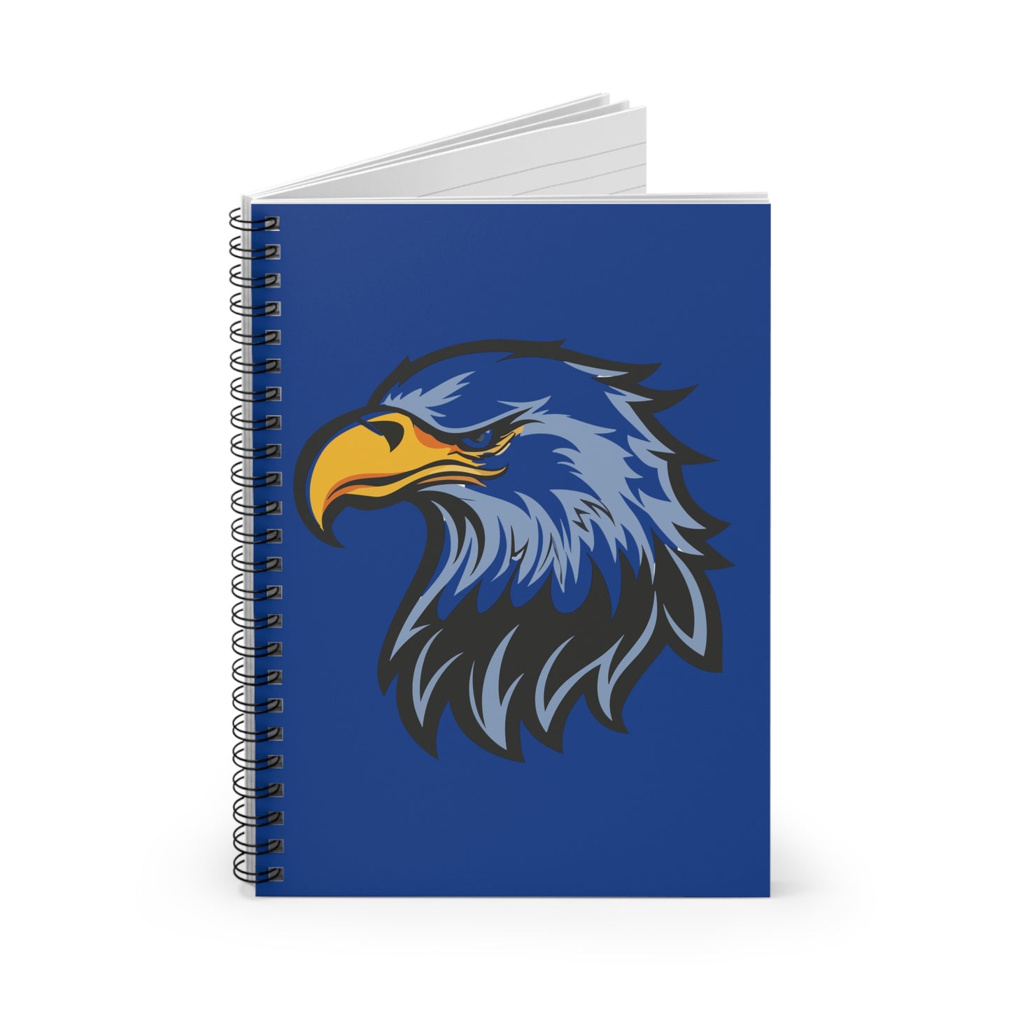 Eagle Spiral Notebook - Ruled Line, College Notebook, Journal for Students, Eagle Merchandise, Gift for Bird Lovers, Blue Design