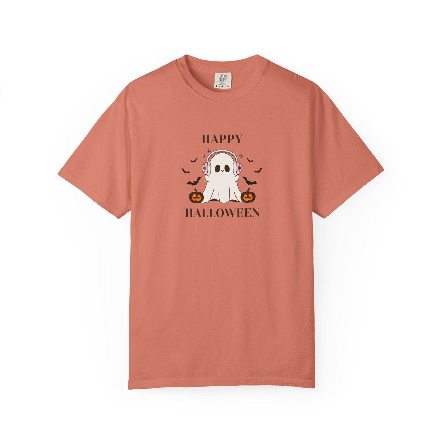 Happy Halloween Unisex T-shirt, Cozy Halloween Apparel, Spooky Season Shirt, Ghost T-shirt Gift, Fall Festival Clothing