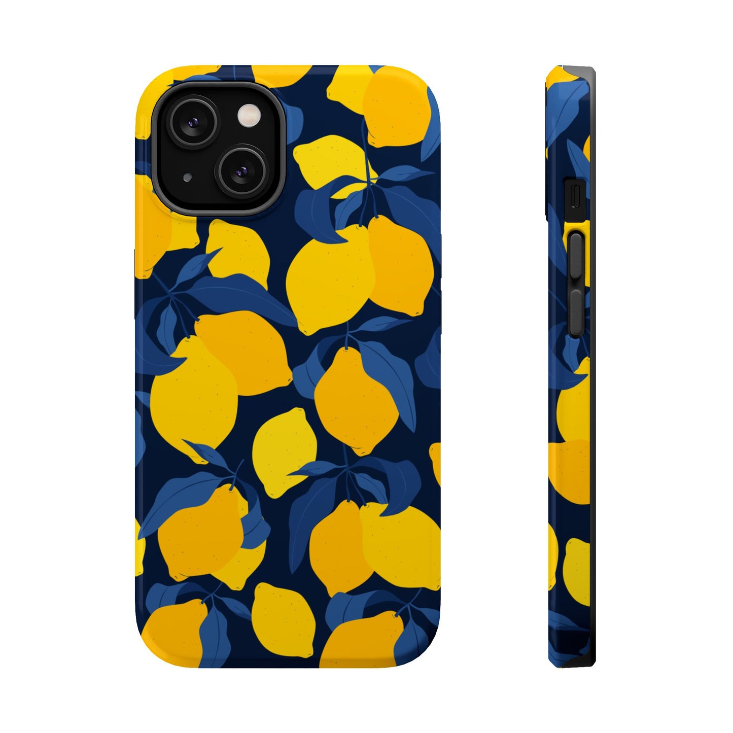 Bright Lemon Pattern Magnetic Tough Case - Vibrant Phone Protection