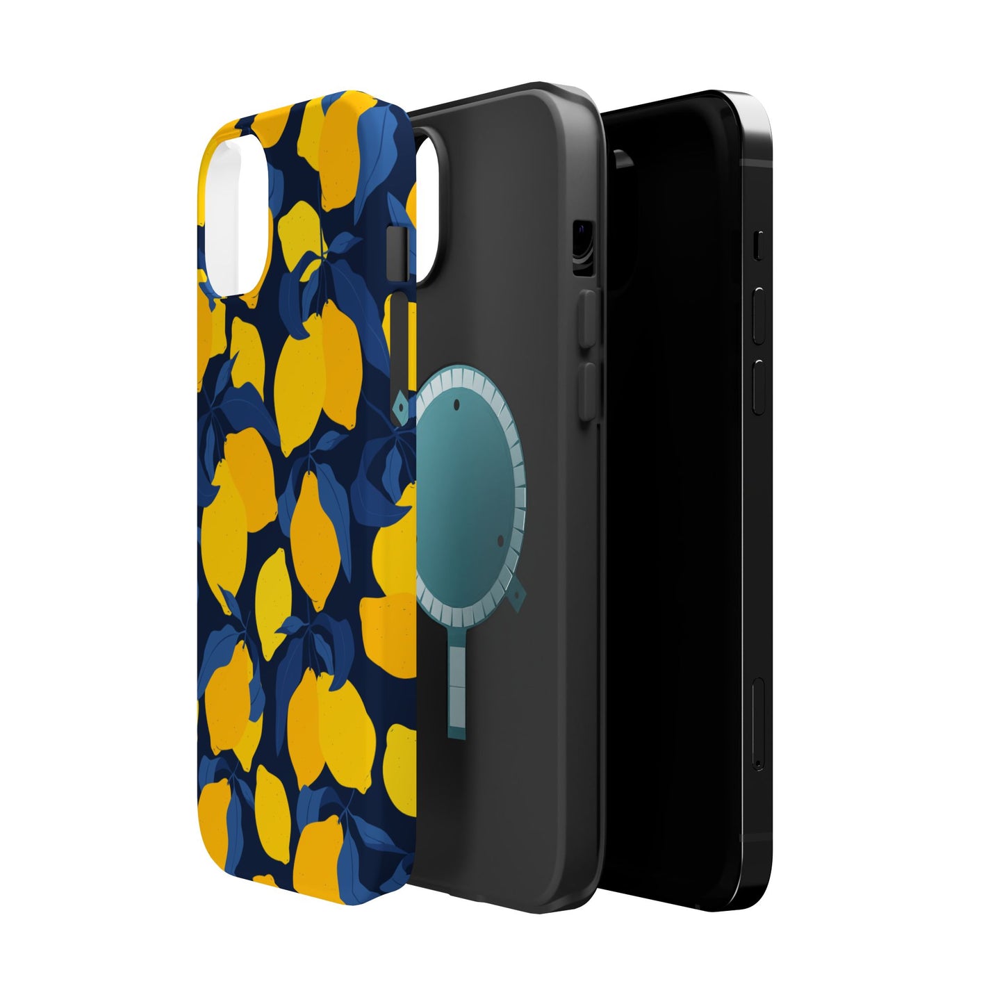 Bright Lemon Pattern Magnetic Tough Case - Vibrant Phone Protection