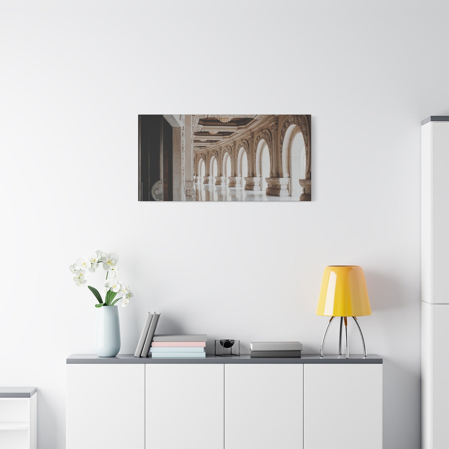 Elegant Stretched Canvas Art, Wall Decor, Home Decor, Living Room Art, Gallery Wall Piece, Statement Art, Architecture Decor