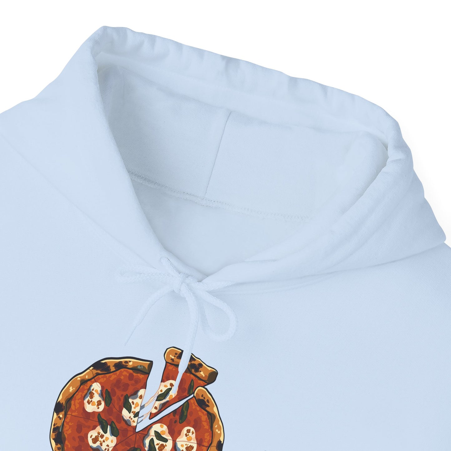 Italian Pizza Unisex Hooded Sweatshirt with Floral Design, Perfect for Everyday Wear, Gift for Friends, Spring Fashion, Casual Comfort