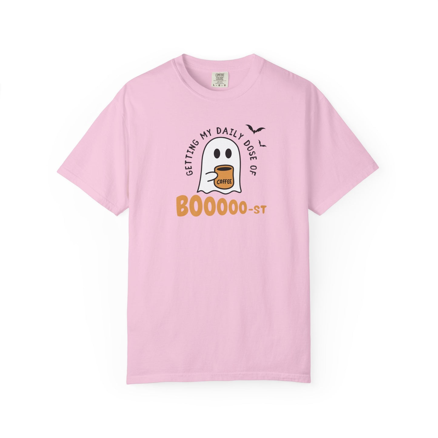 Spooky Coffee T-Shirt, Halloween Shirt, Ghost Tee, Unisex Graphic Tee, Fun Relaxed Wear