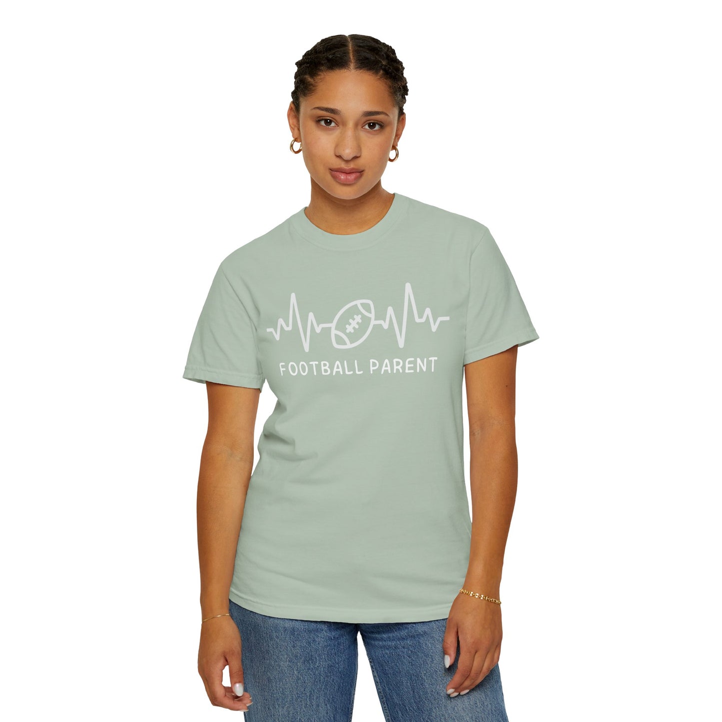 Football Parent T-Shirt - Unisex Garment-Dyed Tee, Perfect for Game Day, Father's Day, Family Gatherings, Sports Fans, Casual Wear