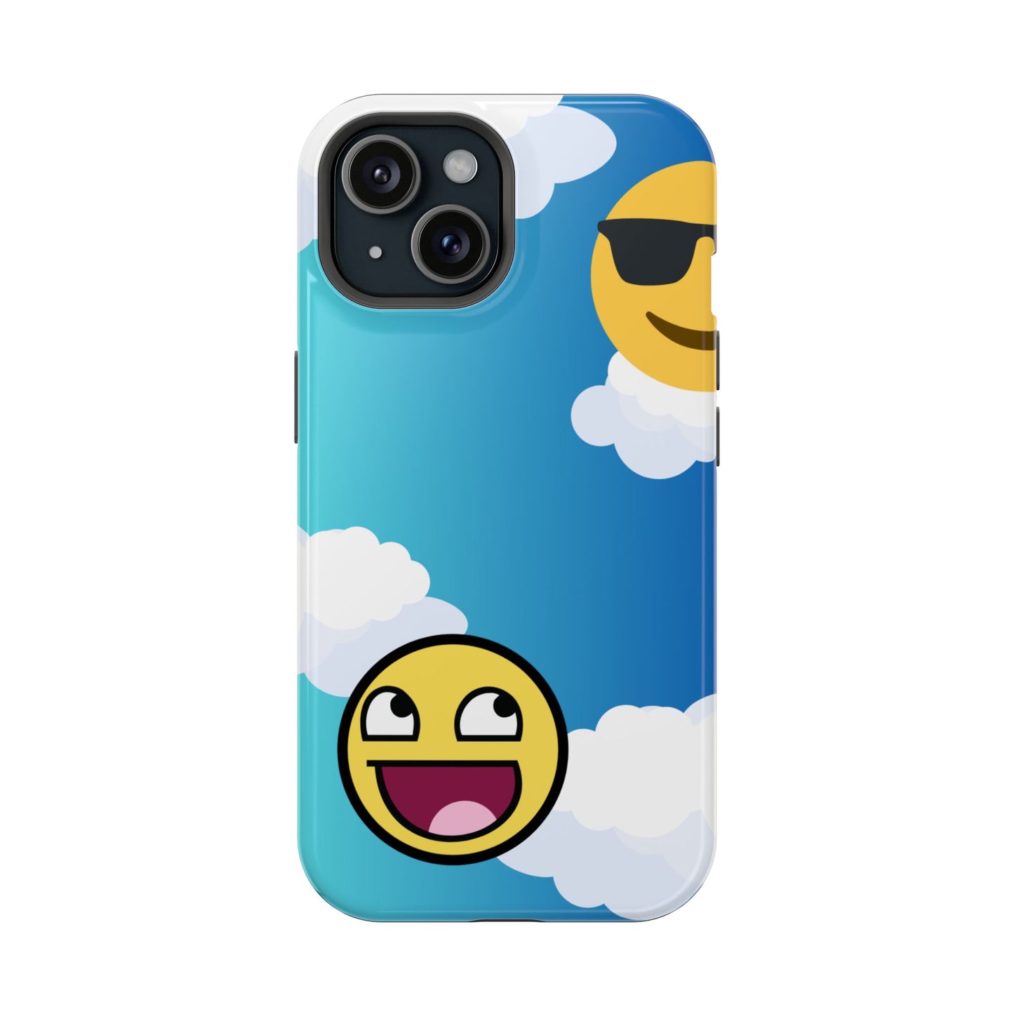 Colorful Magnetic Tough Phone Case - Fun Emoji Design
