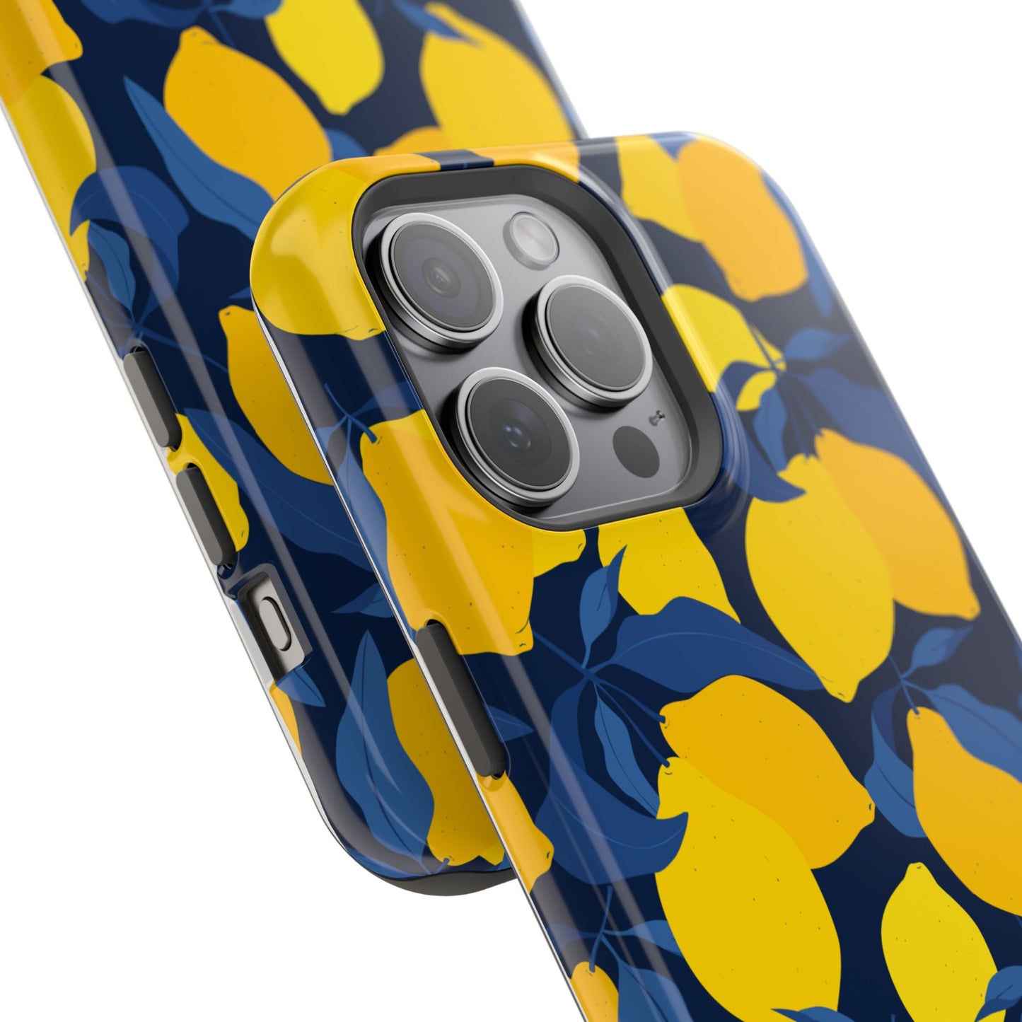 Bright Lemon Pattern Magnetic Tough Case - Vibrant Phone Protection