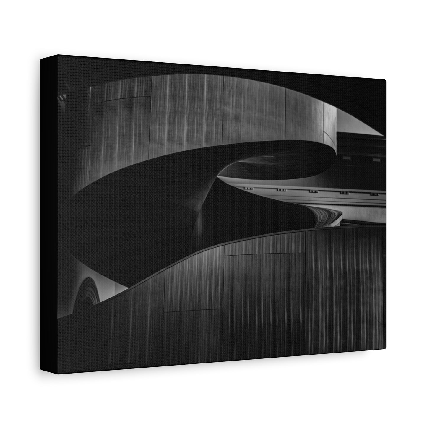 Stylish Matte Canvas Wall Art, Modern Home Decor, Black and White Artwork, Abstract Canvas Print, Contemporary Living Room Decor