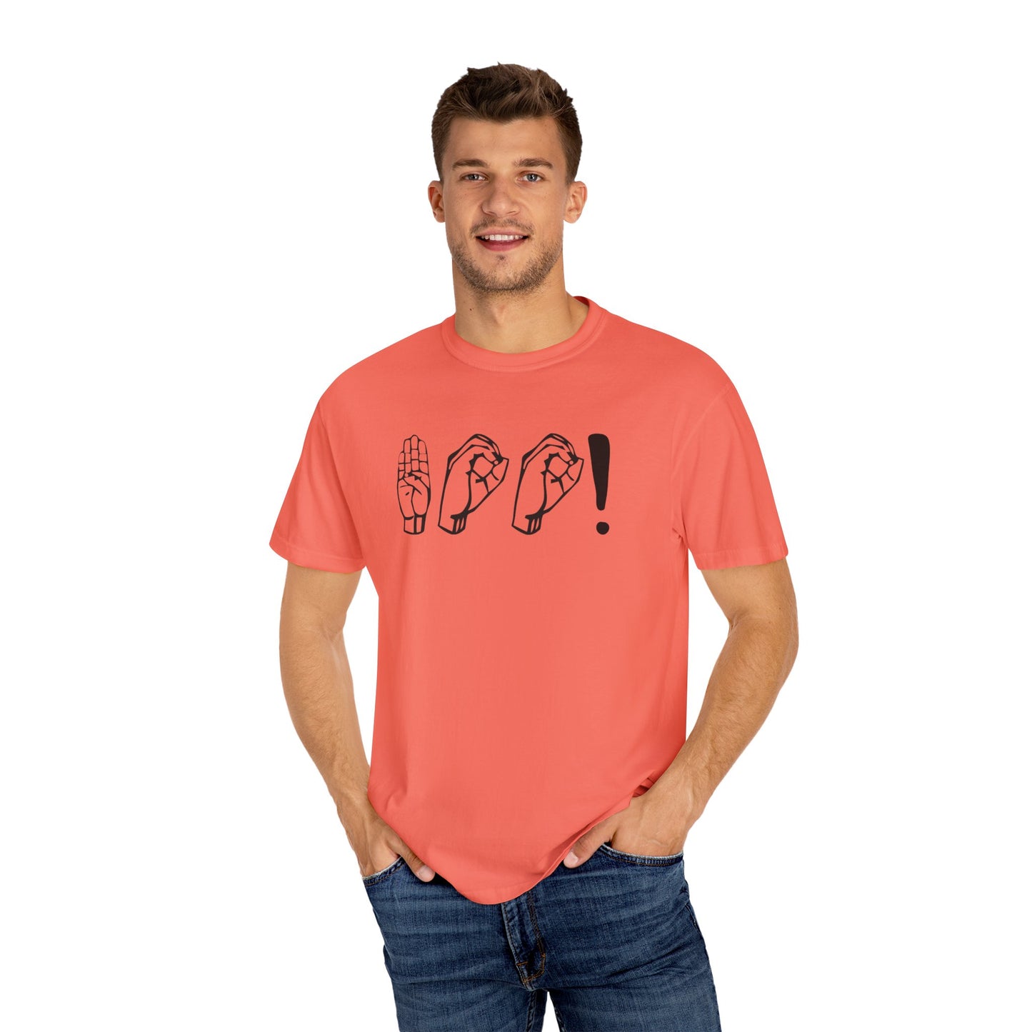 Boo! Unisex Hand Sign T-Shirt, Casual Wear, Gift for Friends, Birthday Gift, Cool Outfit, Fun Graphic Tee