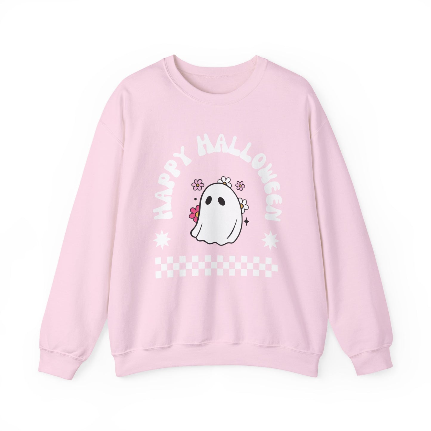 Halloween Ghost Sweatshirt, Cozy Unisex Crewneck, Fall Apparel, Spooky Season Top, Halloween Gift, Festival Clothing