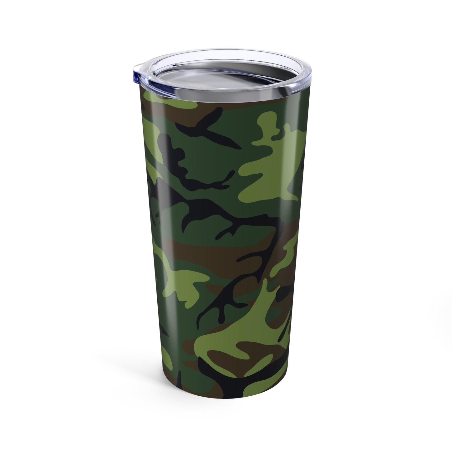 Camo Tumbler 20oz: Stylish Travel Mug - Outdoors, Gifts, Army-themed Drinkware, Eco-Friendly, Personalized