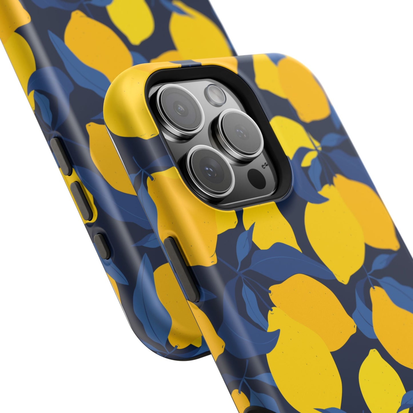 Bright Lemon Pattern Magnetic Tough Case - Vibrant Phone Protection