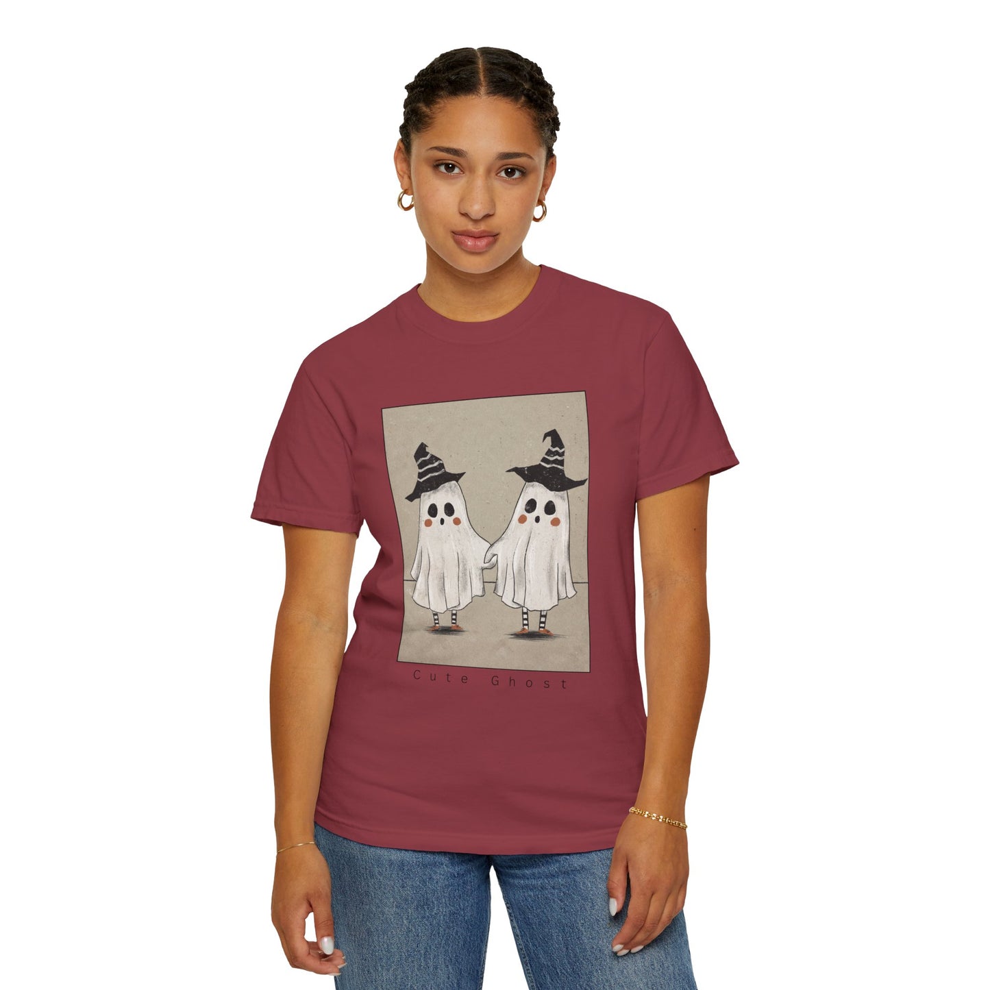 Spooky Ghosts Unisex T-Shirt, Halloween Shirt, Funny Fright Shirt, Ghost Humor Tee, Casual Halloween Apparel