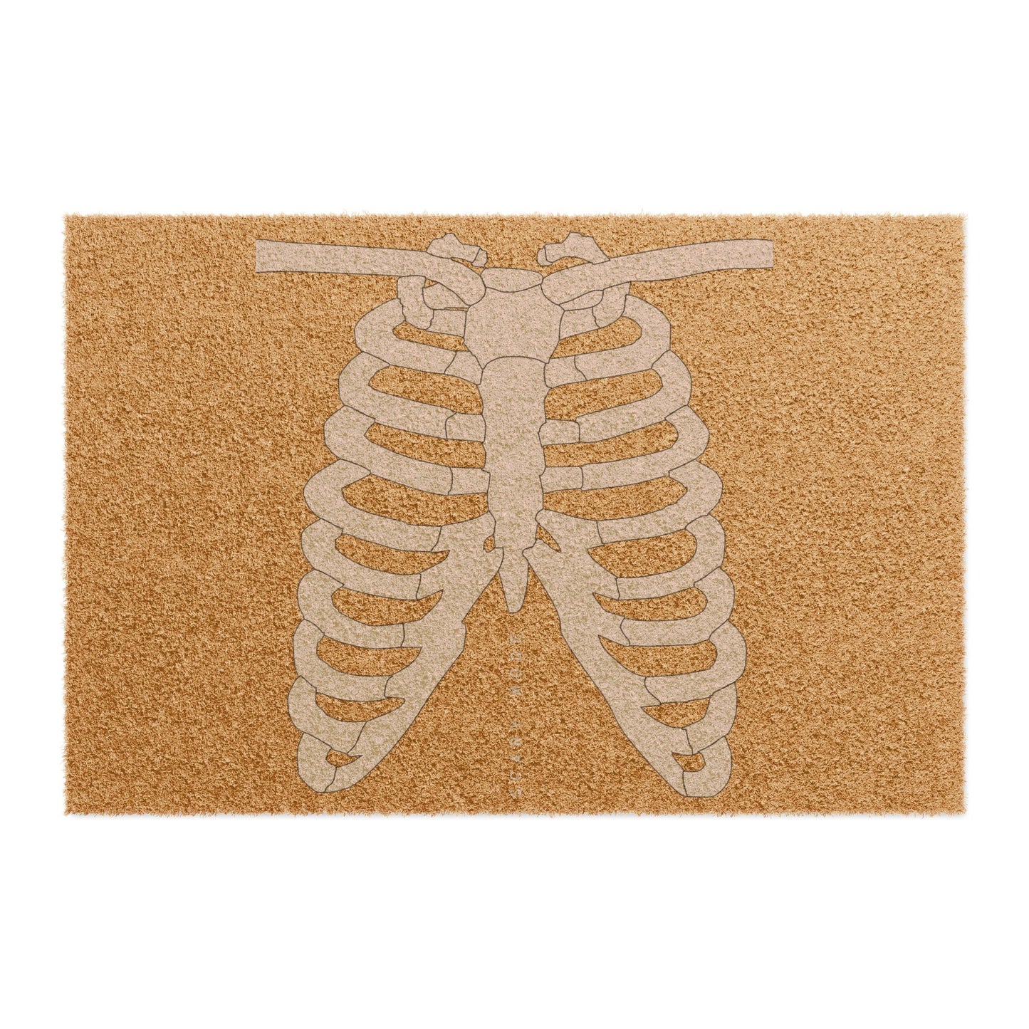 Skeleton Ribcage Doormat, Unique Home Decor, Halloween, Greeting Mat, Entryway Rug, Fun Gift for Doctors