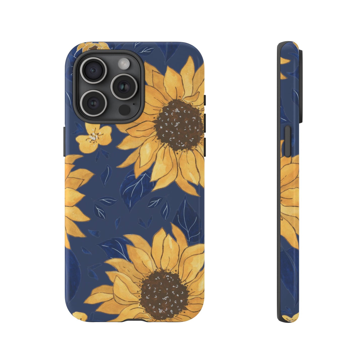 Vibrant Sunflower Phone Case, Floral Tough Cases, Gift for Flower Lovers, Spring Accessory, Birthday Present