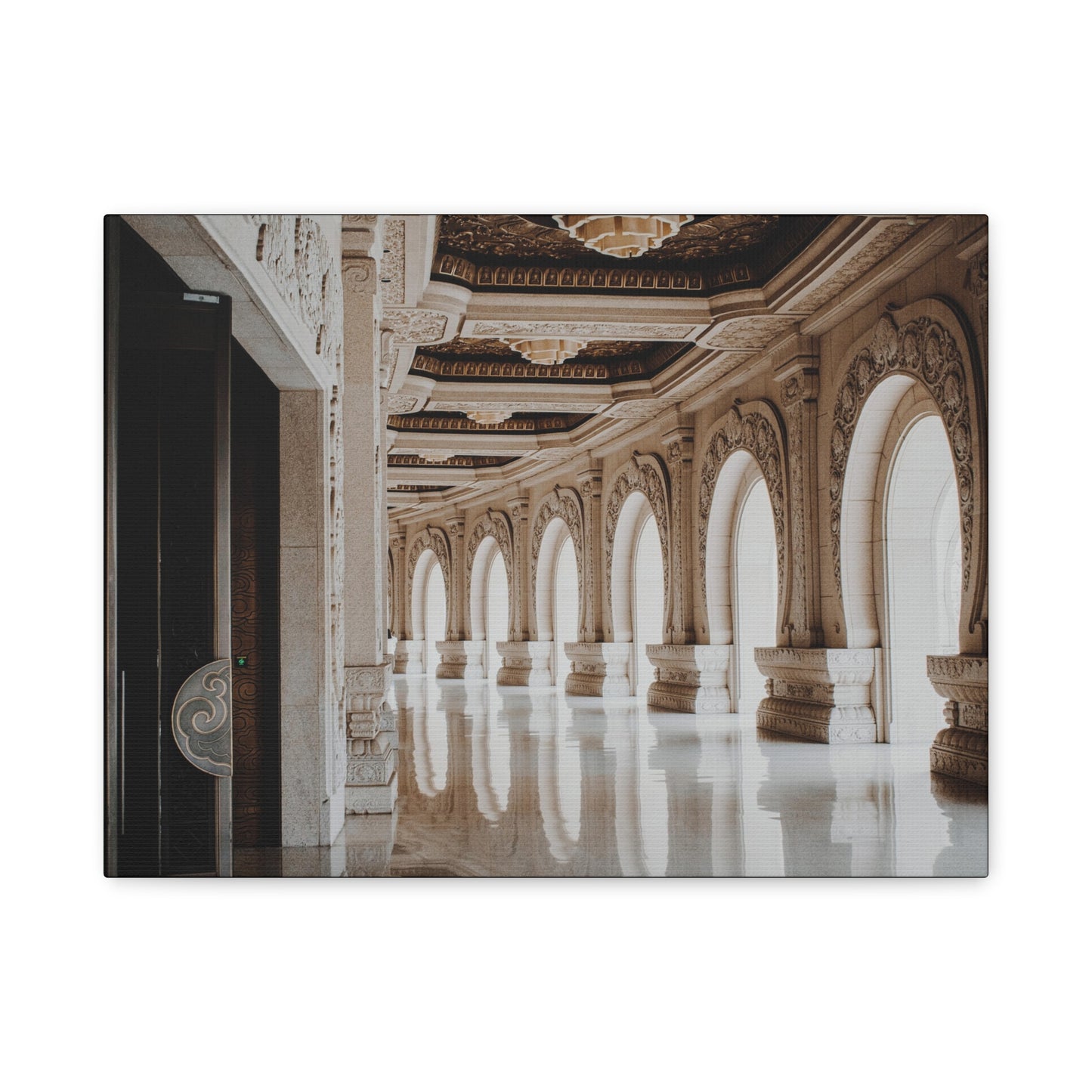 Elegant Stretched Canvas Art, Wall Decor, Home Decor, Living Room Art, Gallery Wall Piece, Statement Art, Architecture Decor