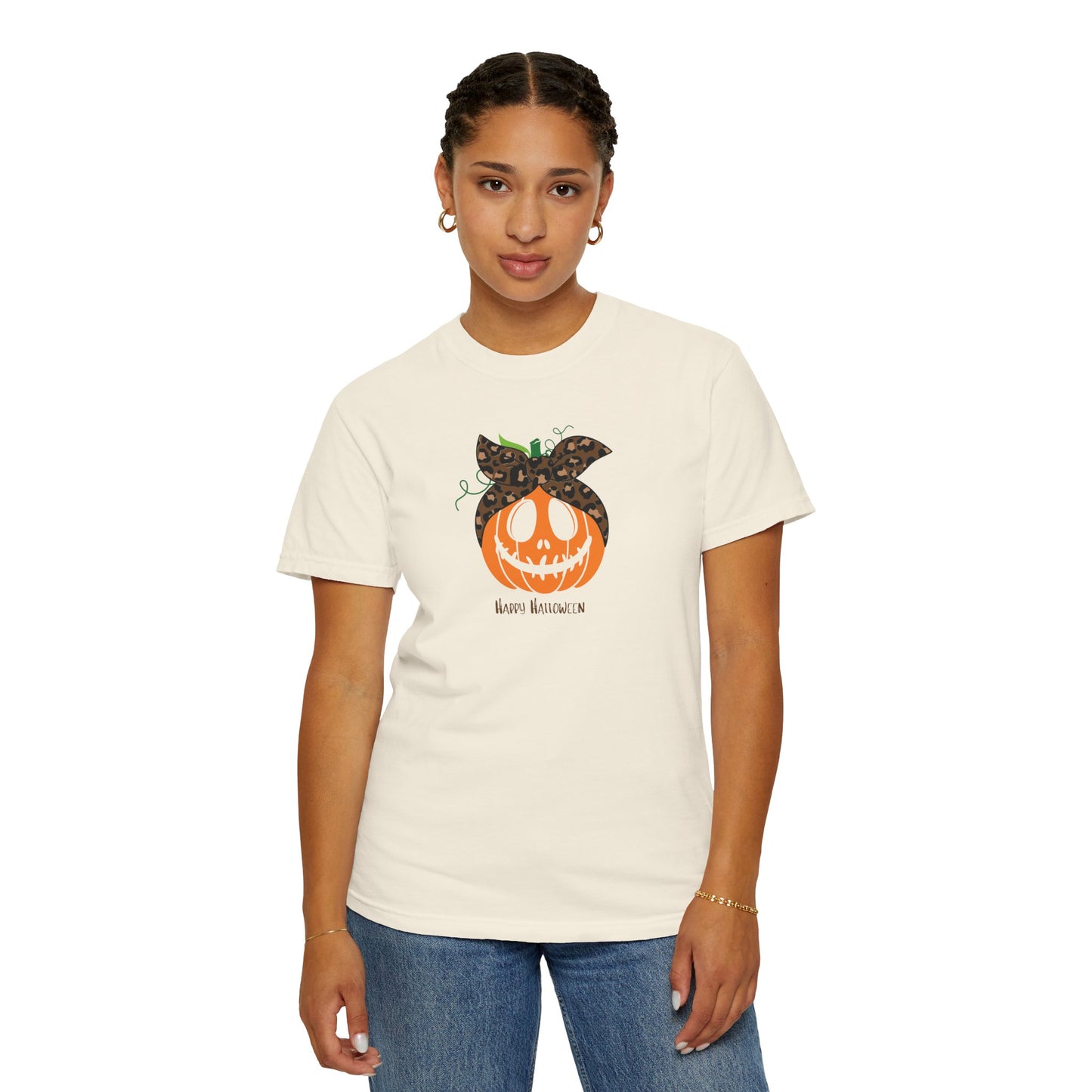 Happy Halloween Pumpkin T-Shirt, Fall Fashion Tee, Unisex Graphic Tee, Casual Halloween Apparel, Spooky Season Shirt, Halloween Gift