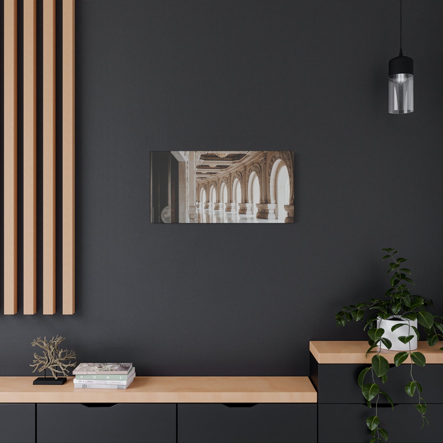 Elegant Stretched Canvas Art, Wall Decor, Home Decor, Living Room Art, Gallery Wall Piece, Statement Art, Architecture Decor