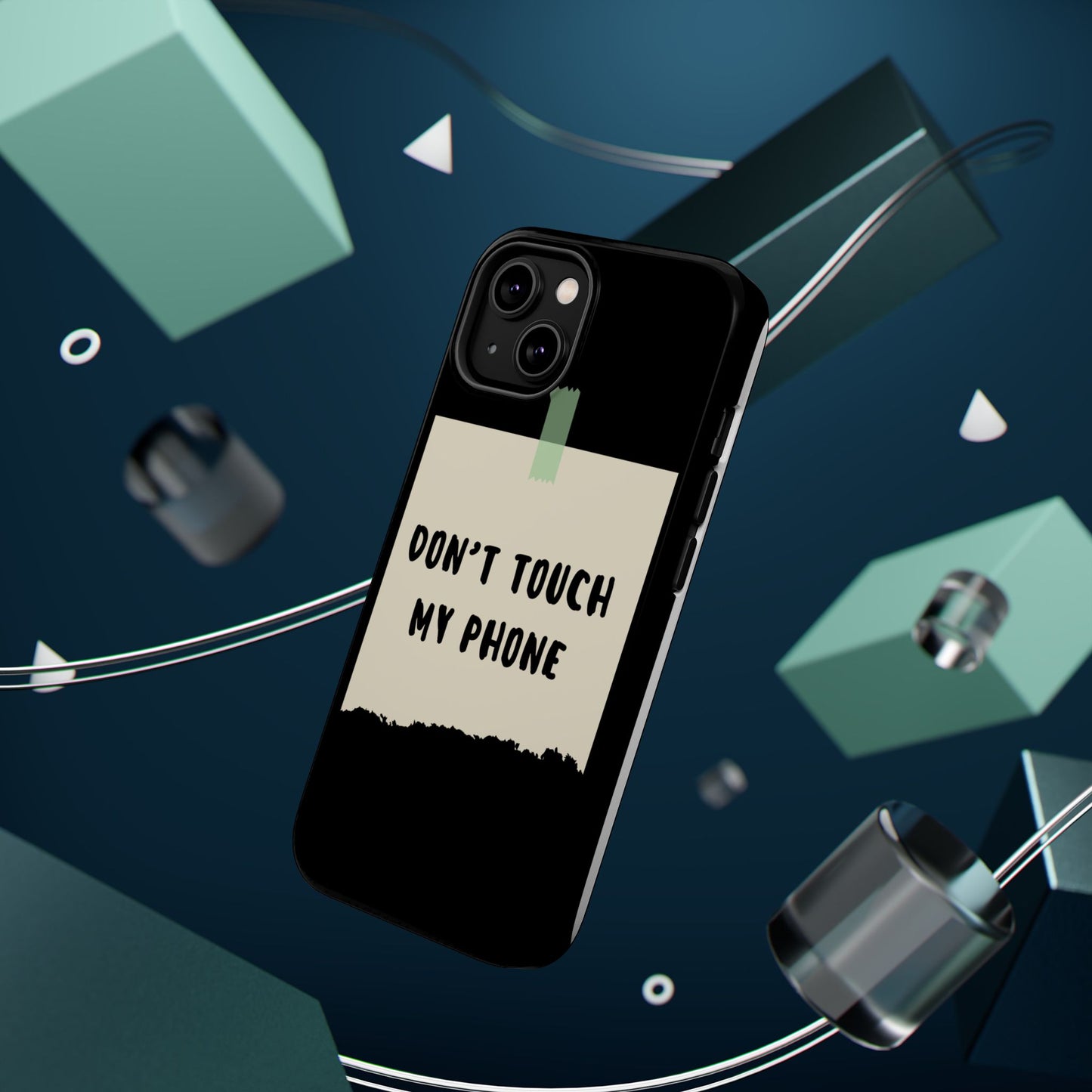 Funny Phone Case - Don't Touch My Phone Magnetic Tough Case