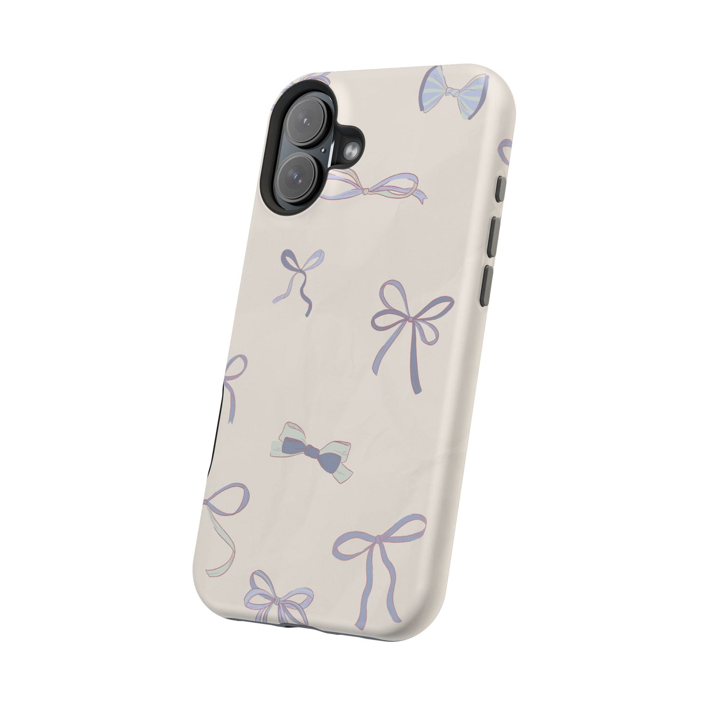 Chic Bow Pattern Magnetic Tough Cases, Stylish Phone Protection, Gift for Her, Birthday, Cute Accessories, Trendy Tech