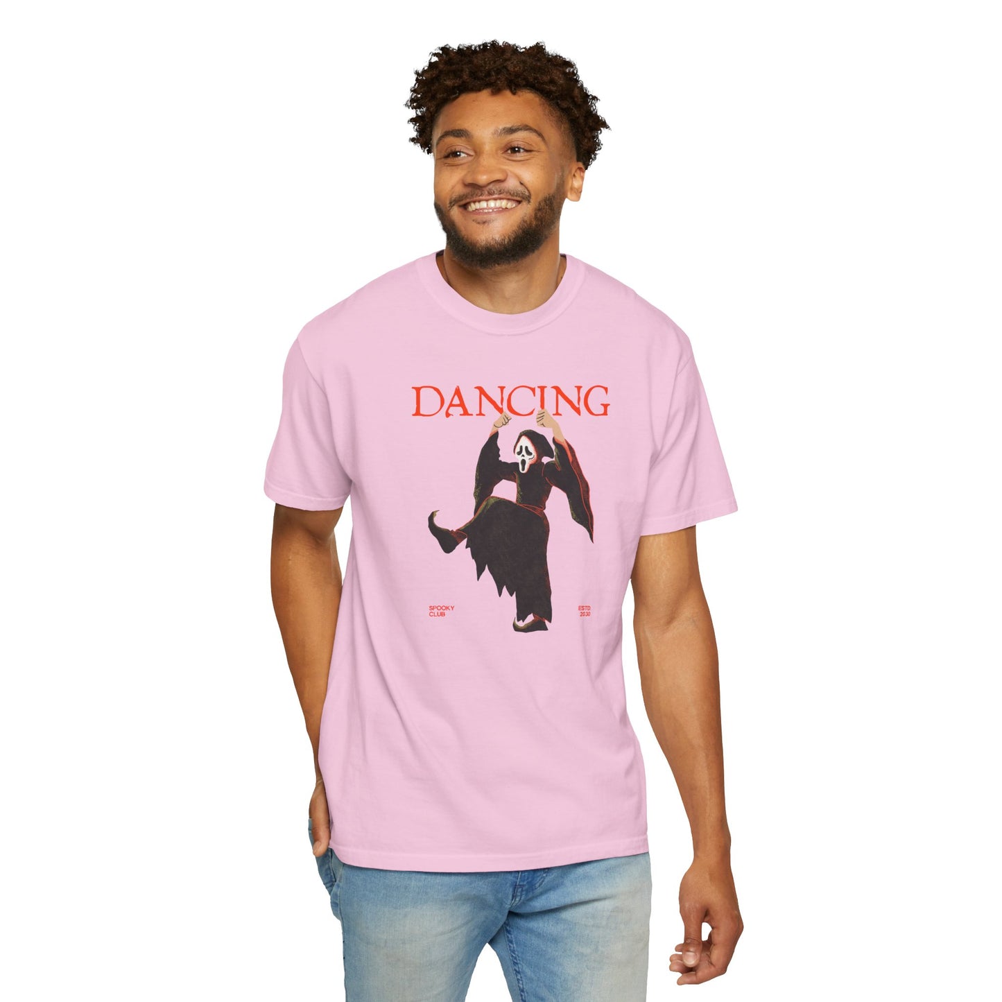 Dancing Grim Reaper T-Shirt, Unisex Halloween Shirt, Funny Graphic Tee, Spooky Dance Top, Unique Gift for Horror Lovers