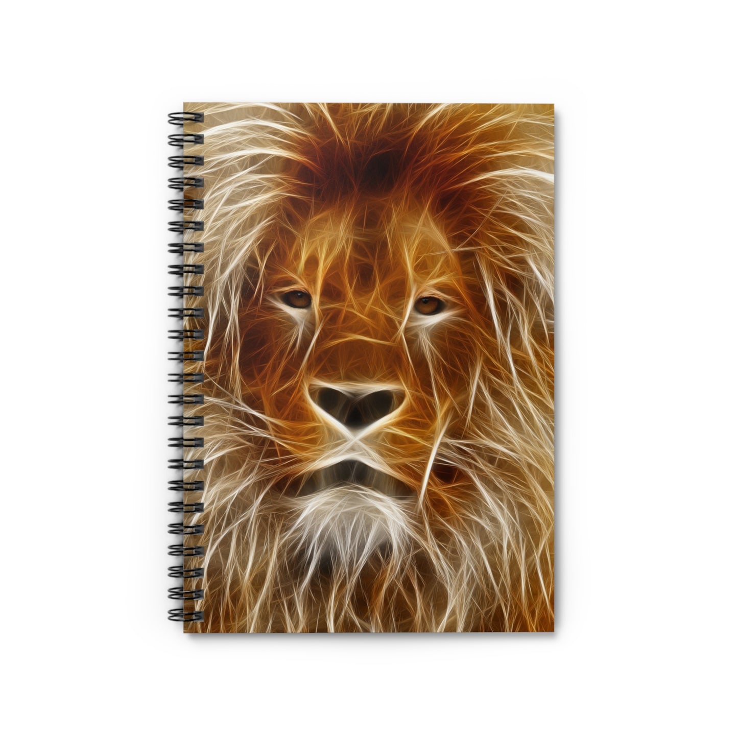 Majestic Lion Spiral Notebook - Ruled Lines, Journal for Animal Lovers, Gift for Students, Art Supplies, Inspirational Writing