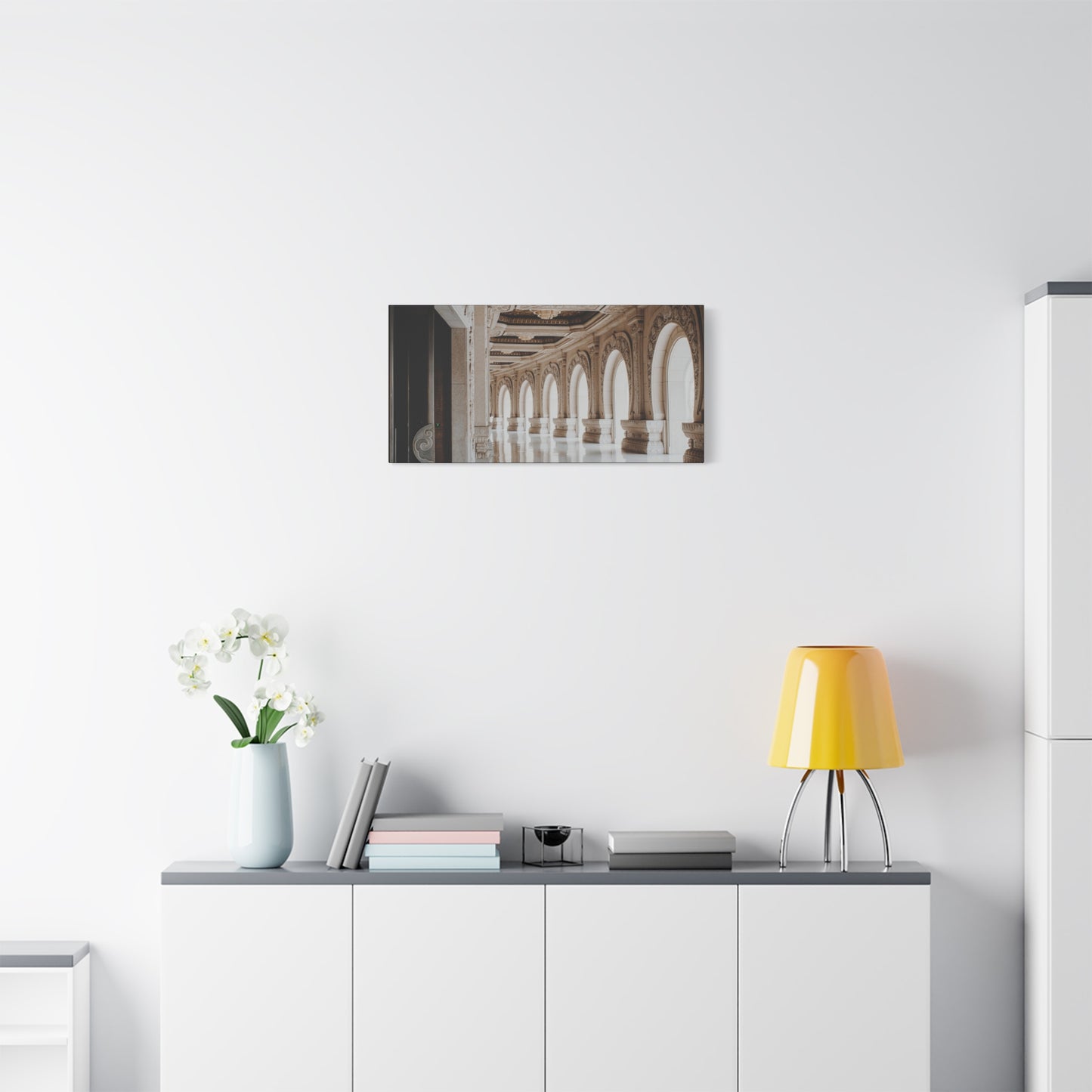 Elegant Stretched Canvas Art, Wall Decor, Home Decor, Living Room Art, Gallery Wall Piece, Statement Art, Architecture Decor