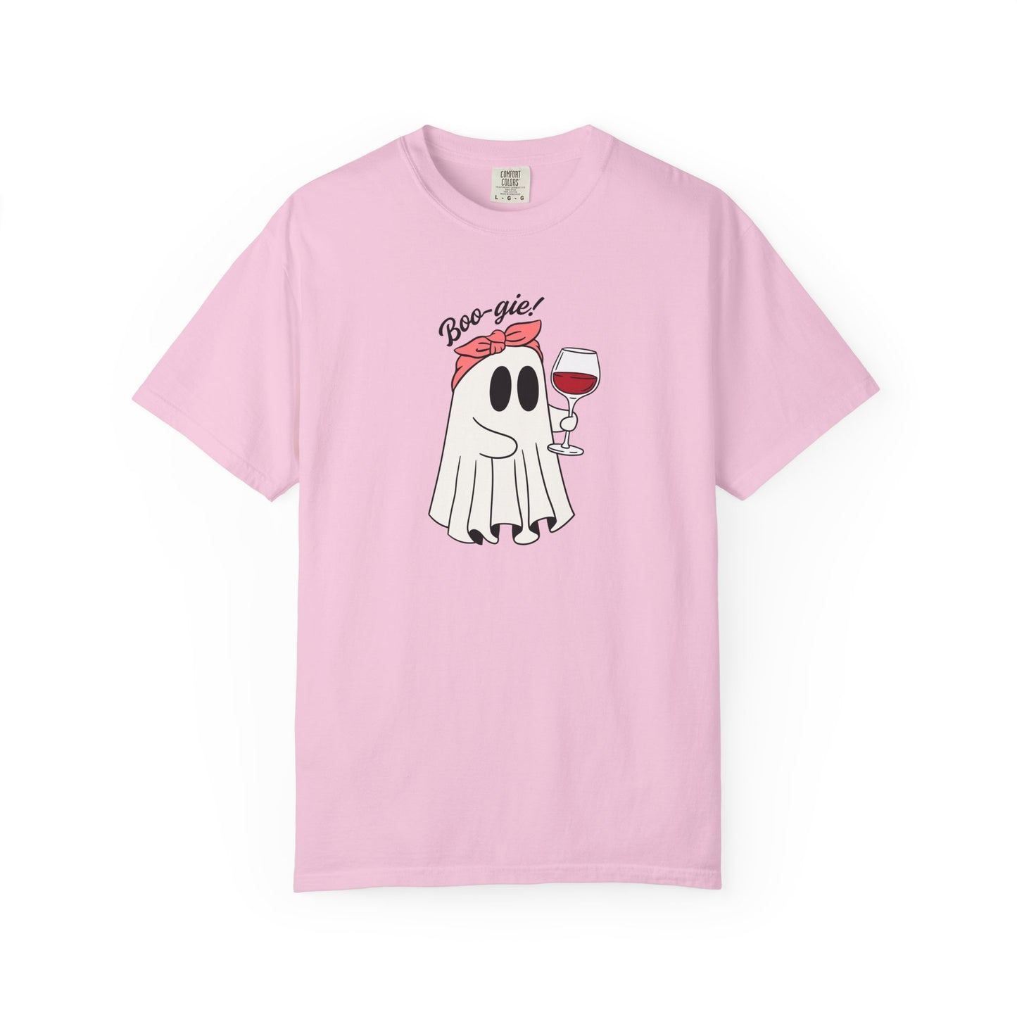Ghostie Wine T-Shirt | Fun Unisex Tee for Halloween Parties, Casual Wear, Gifts for Wine Lovers, Spooky Celebrations, Cozy Weather