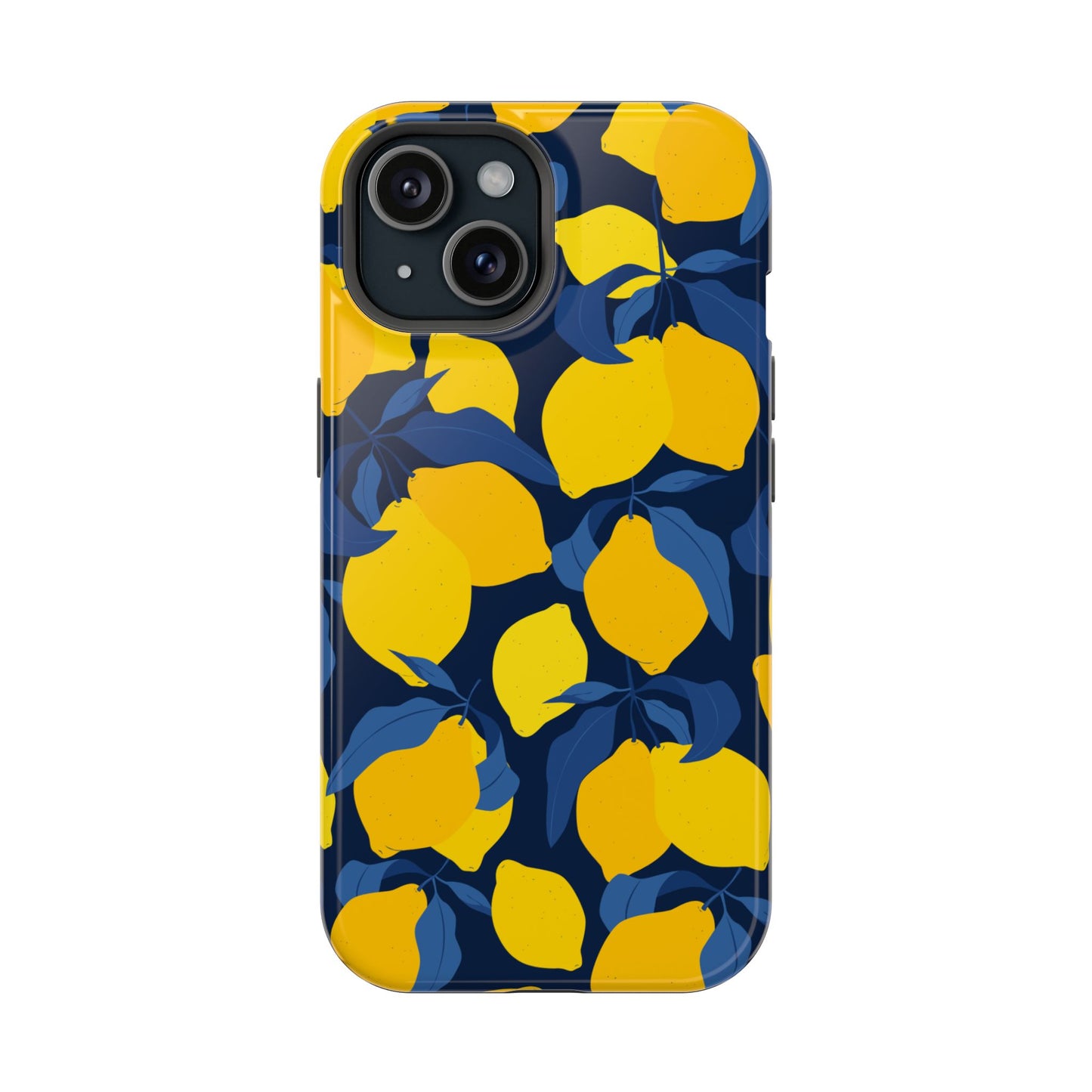 Bright Lemon Pattern Magnetic Tough Case - Vibrant Phone Protection