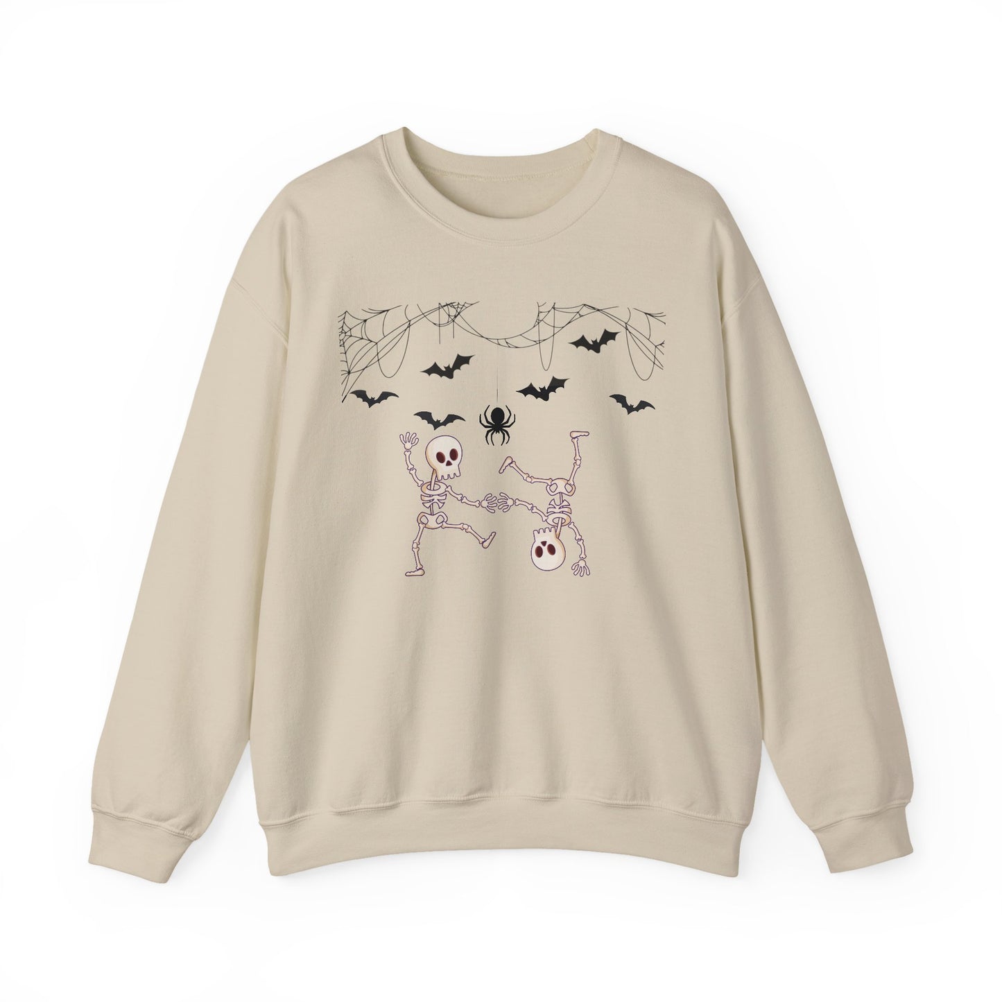 Halloween Skeleton Crewneck Sweatshirt, Spooky Sweatshirt, Unisex Halloween Apparel, Cozy Fall Fashion, Unique Gift for Halloween