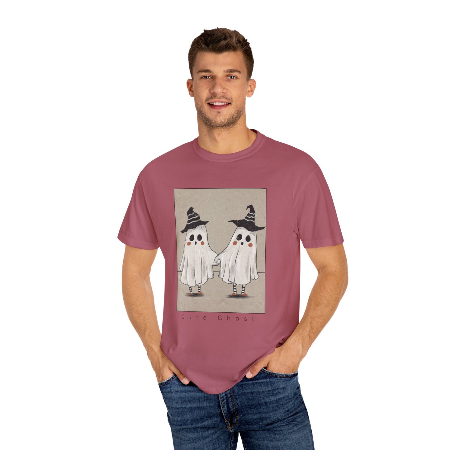 Spooky Ghosts Unisex T-Shirt, Halloween Shirt, Funny Fright Shirt, Ghost Humor Tee, Casual Halloween Apparel