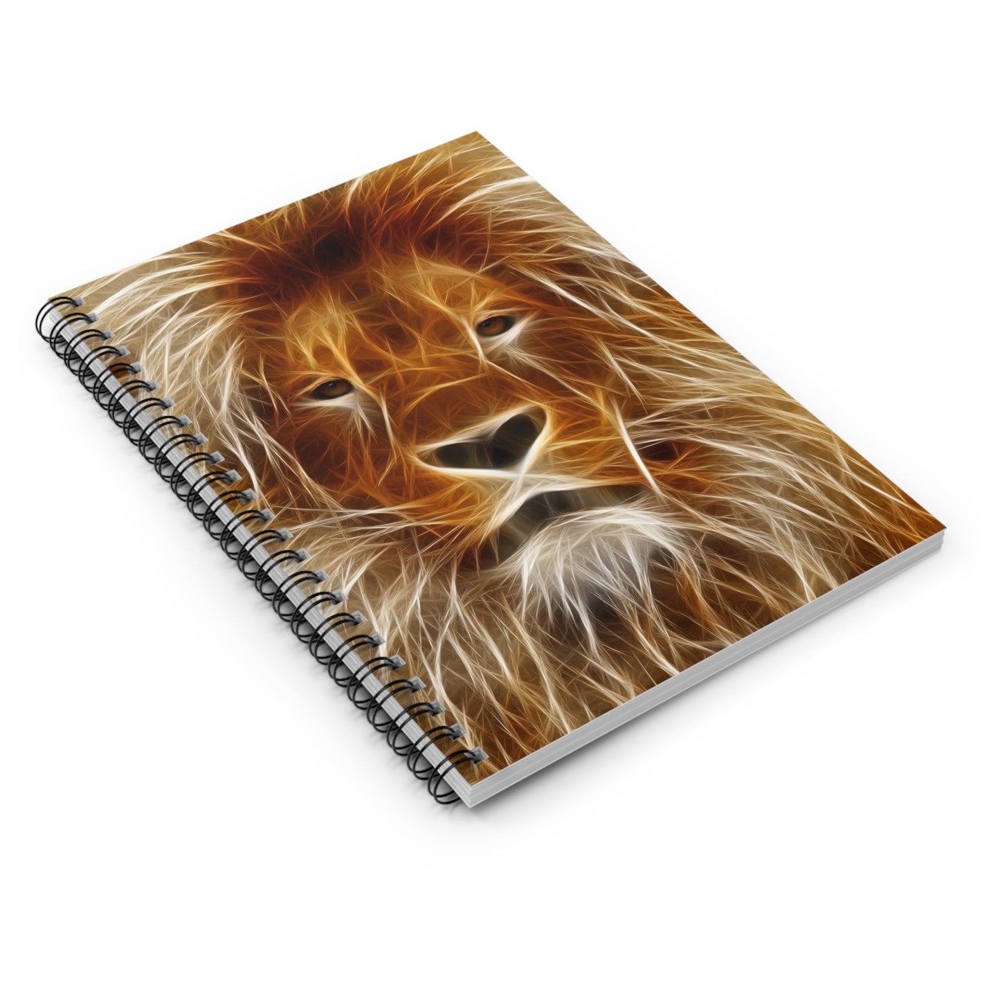 Majestic Lion Spiral Notebook - Ruled Lines, Journal for Animal Lovers, Gift for Students, Art Supplies, Inspirational Writing