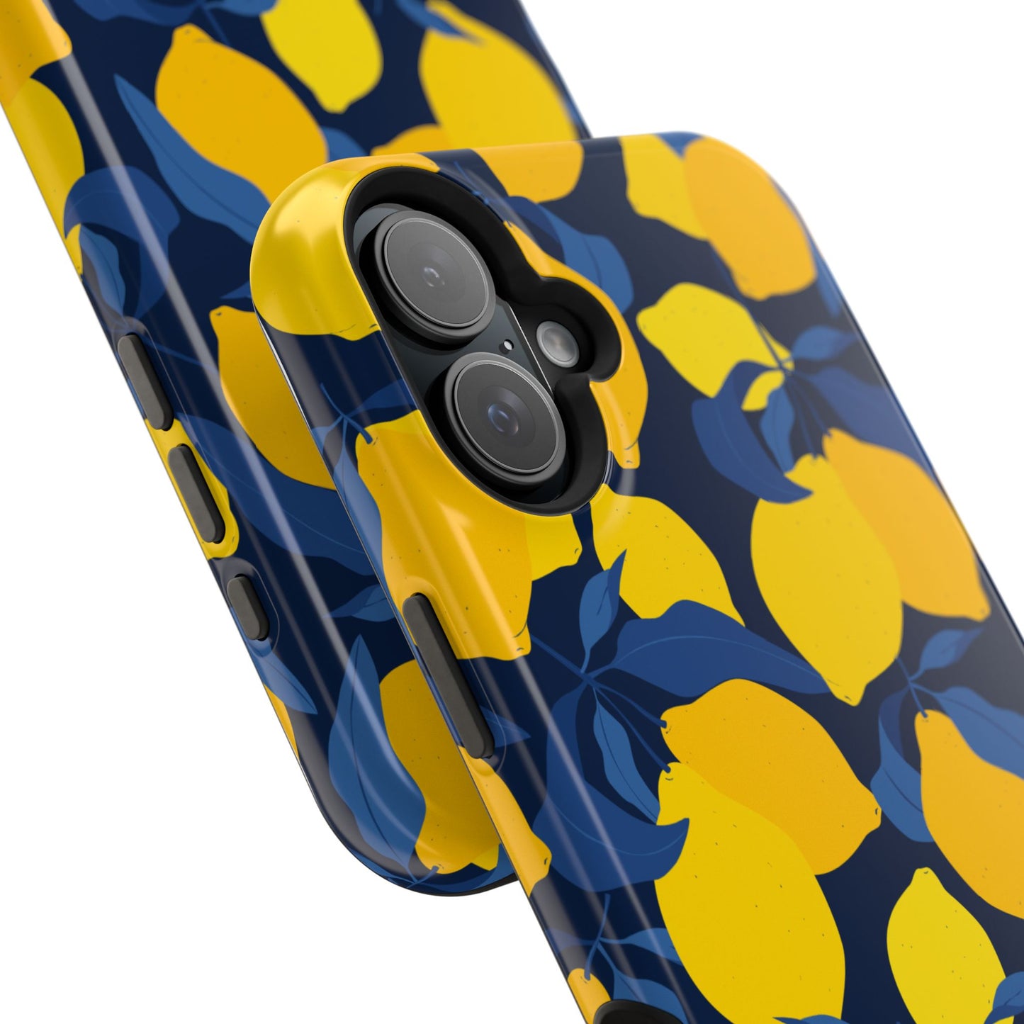 Bright Lemon Pattern Magnetic Tough Case - Vibrant Phone Protection
