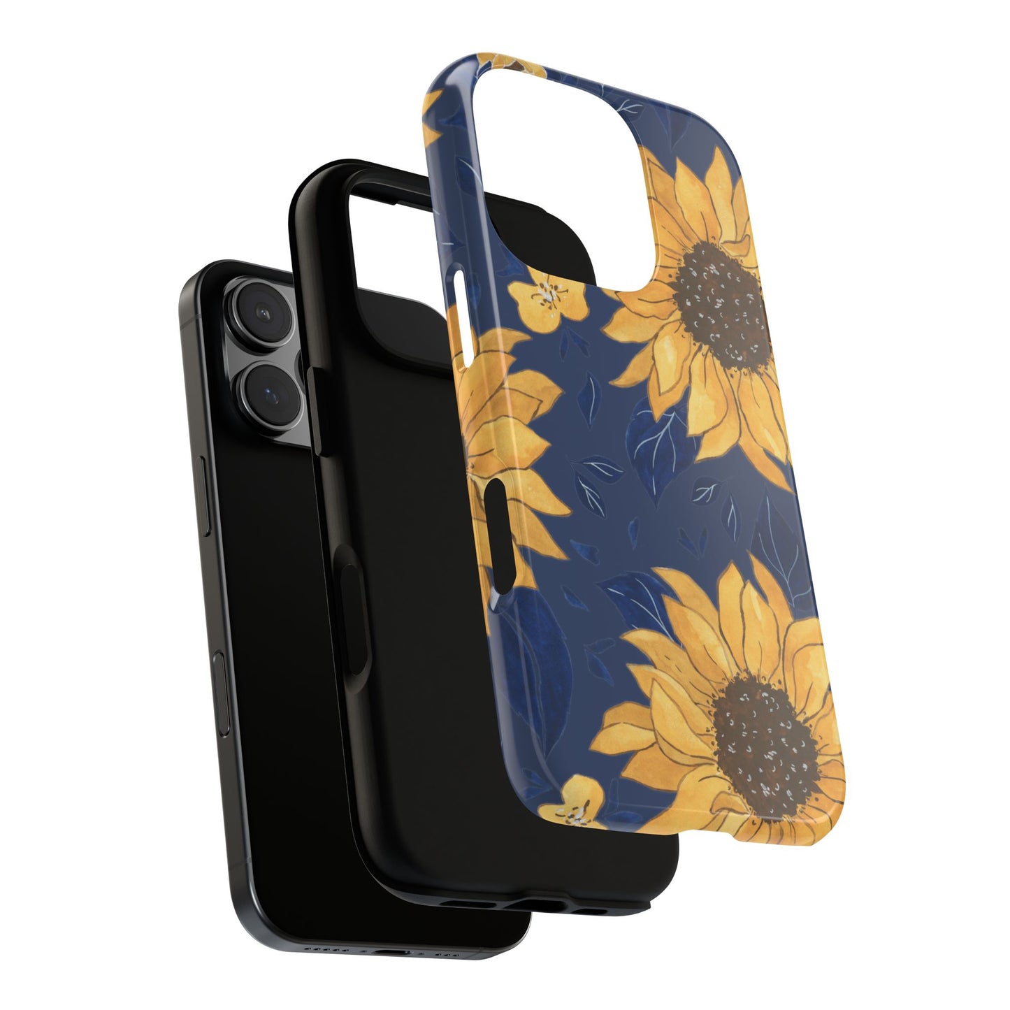Vibrant Sunflower Phone Case, Floral Tough Cases, Gift for Flower Lovers, Spring Accessory, Birthday Present